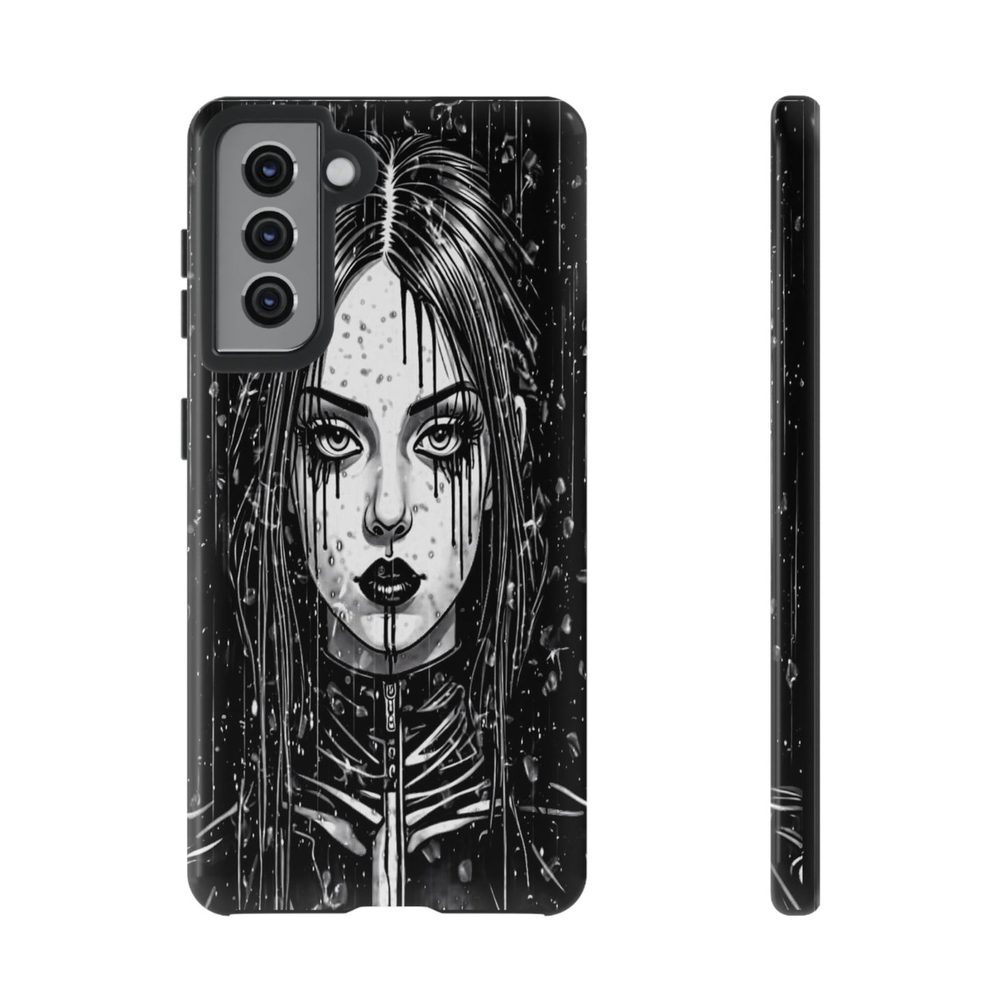 Mascara Goth Girl Tough Phone Case