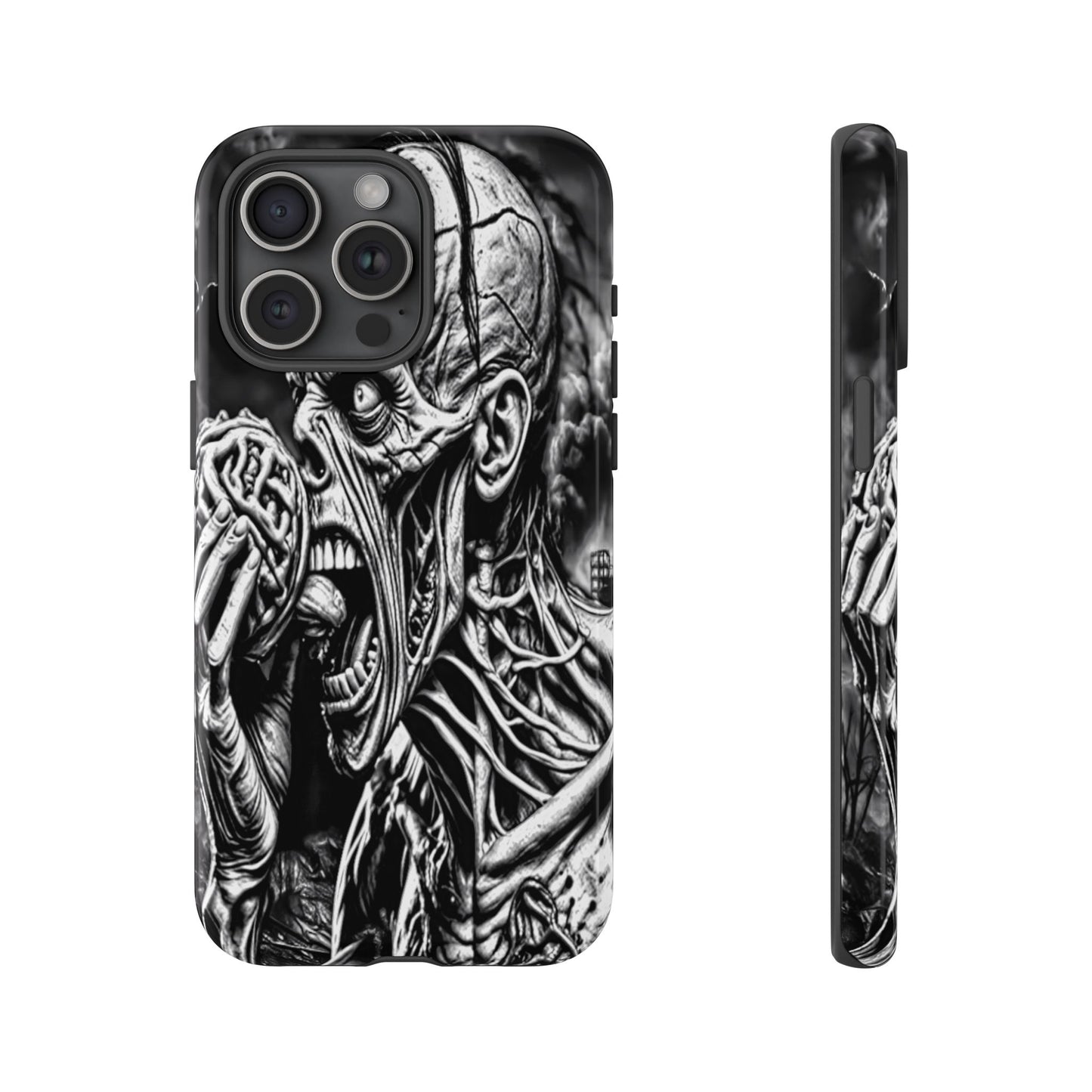 Zombie Eating Brains Tough Phone Case