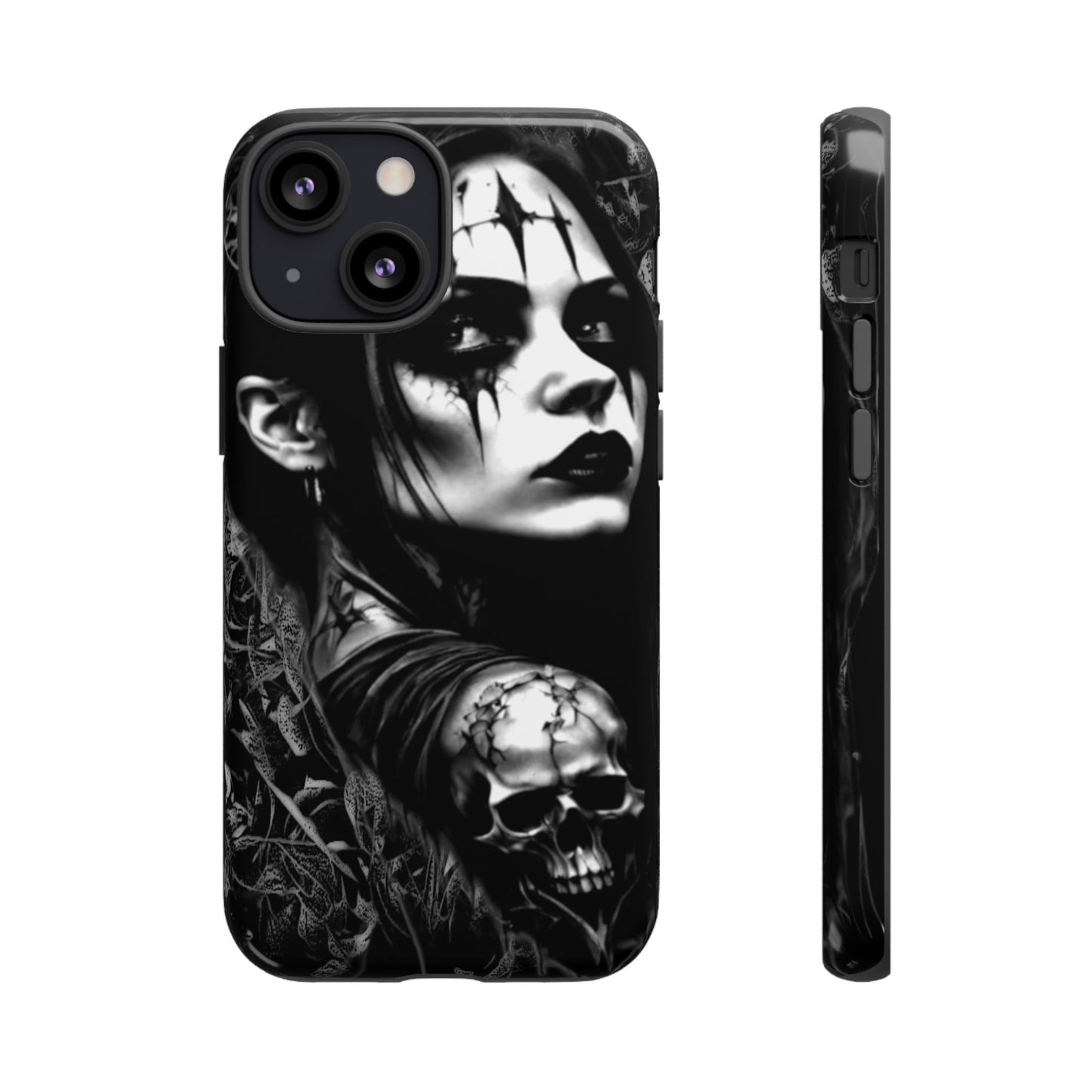 Mysterious Goth Girl Tough Phone Case