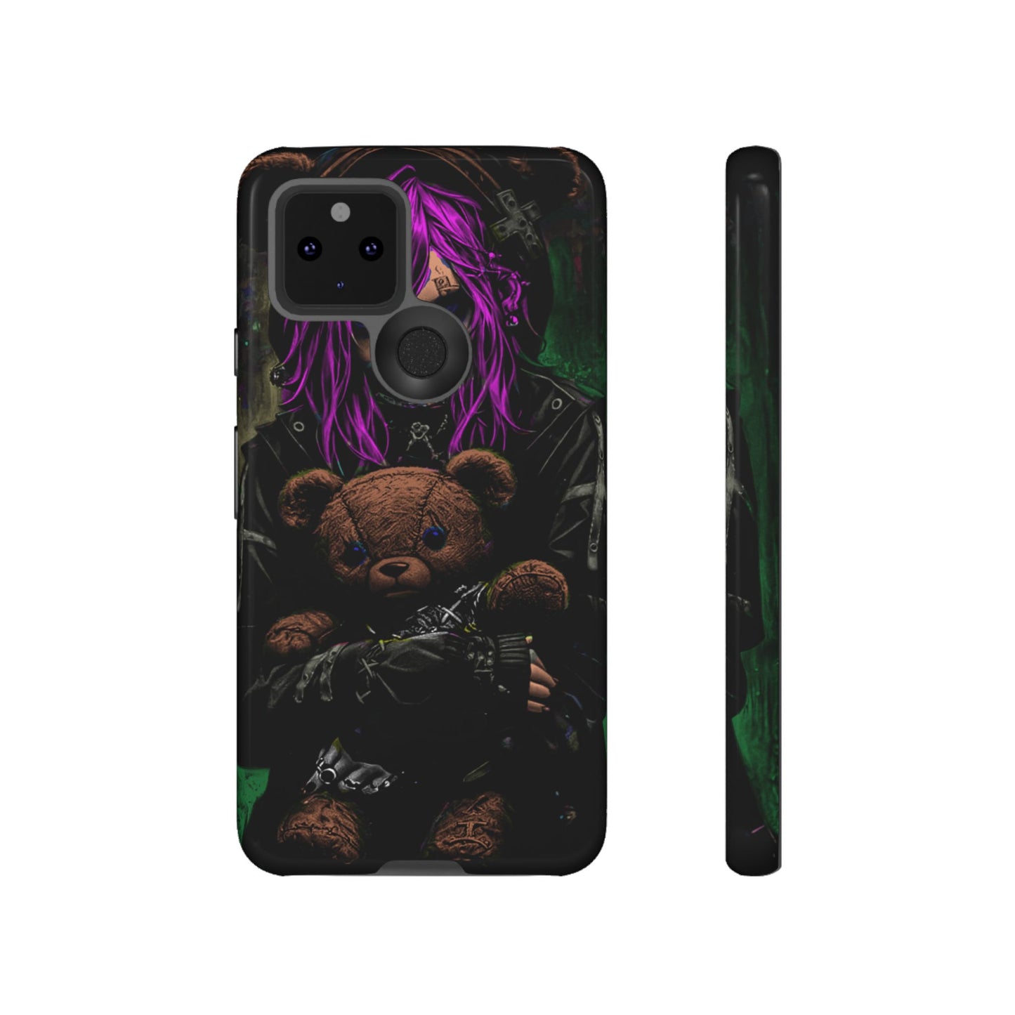 Girl And Teddy Tough Phone Case