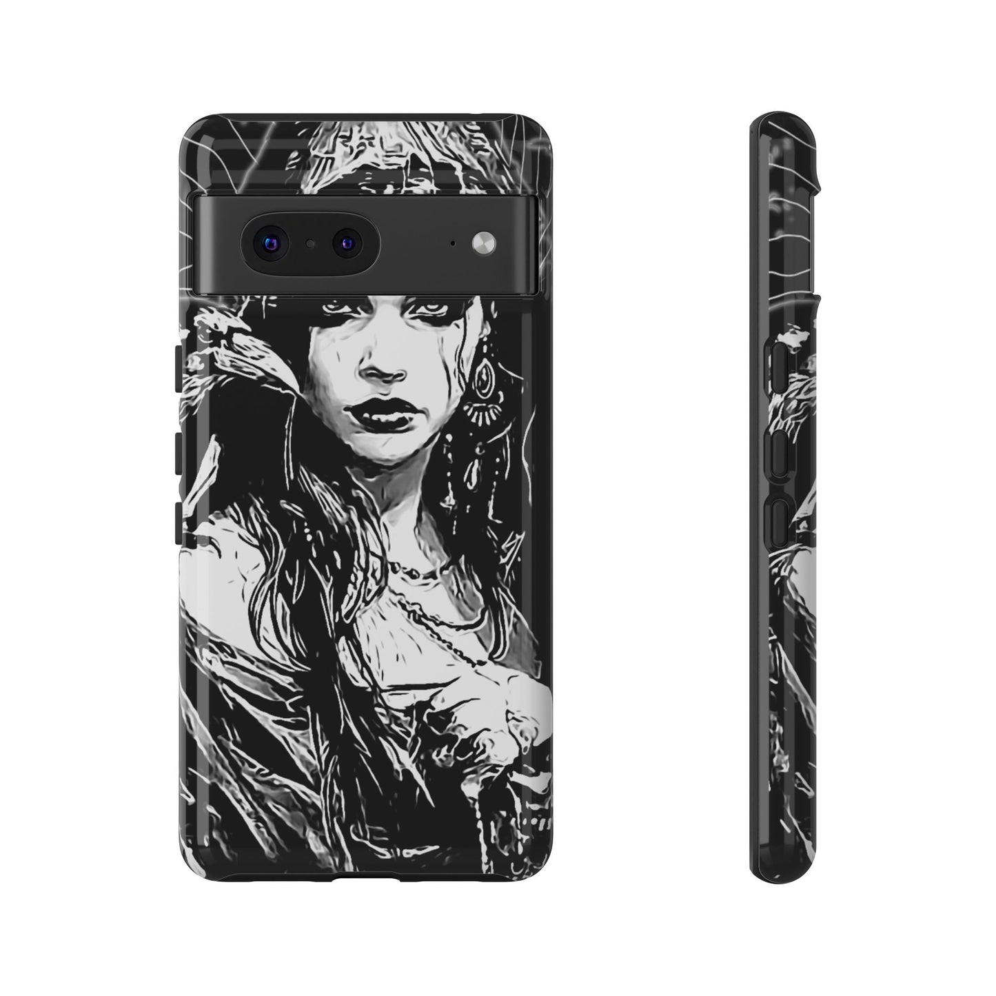 Raven Girl Tough Phone Case