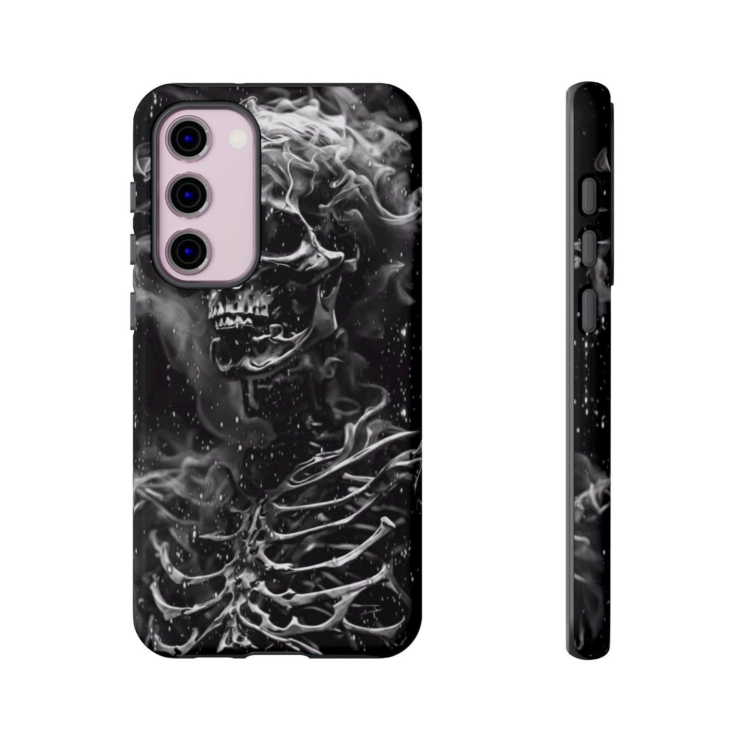 Skeleton On Fire Tough Phone Case