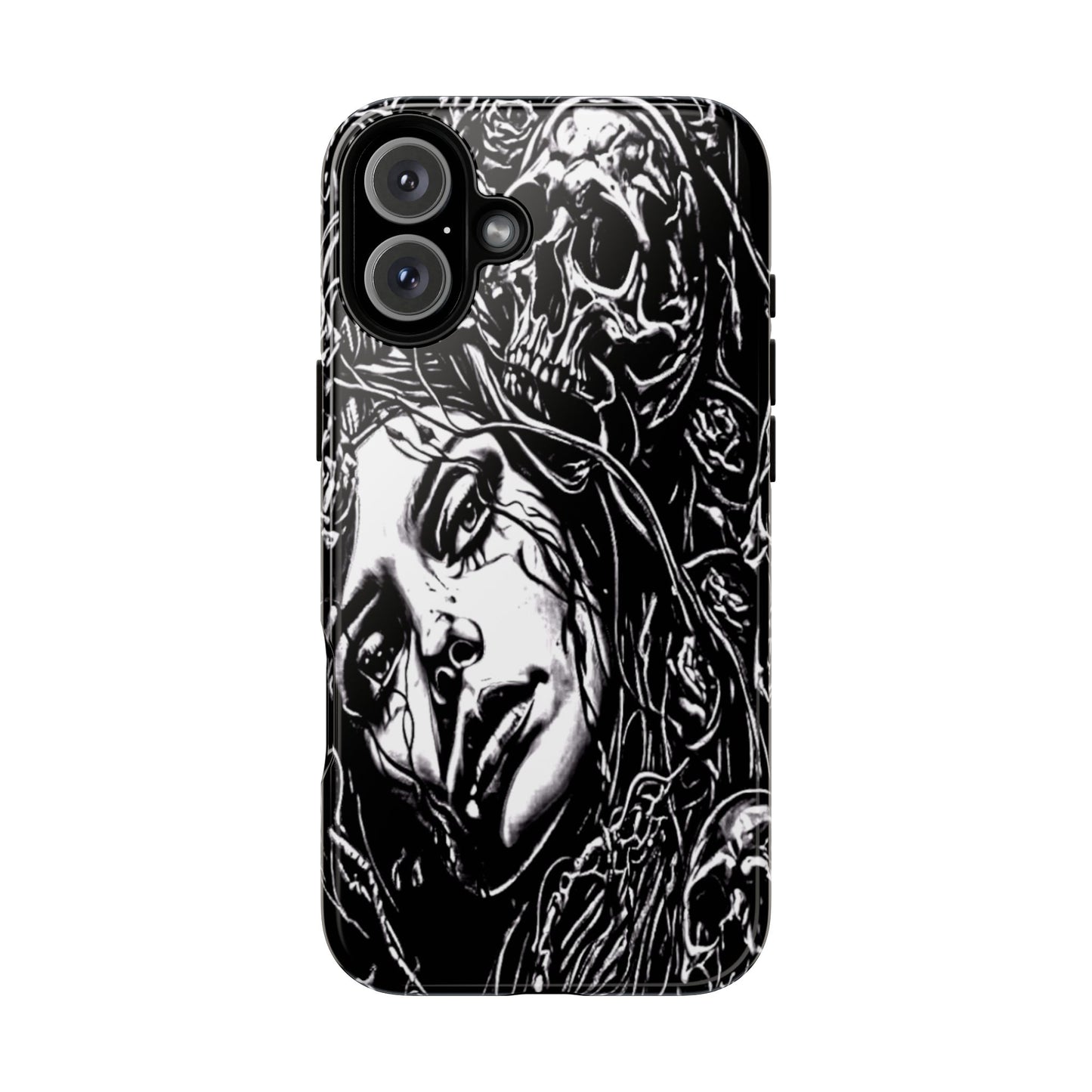 Woman And Roses Tough Phone Case