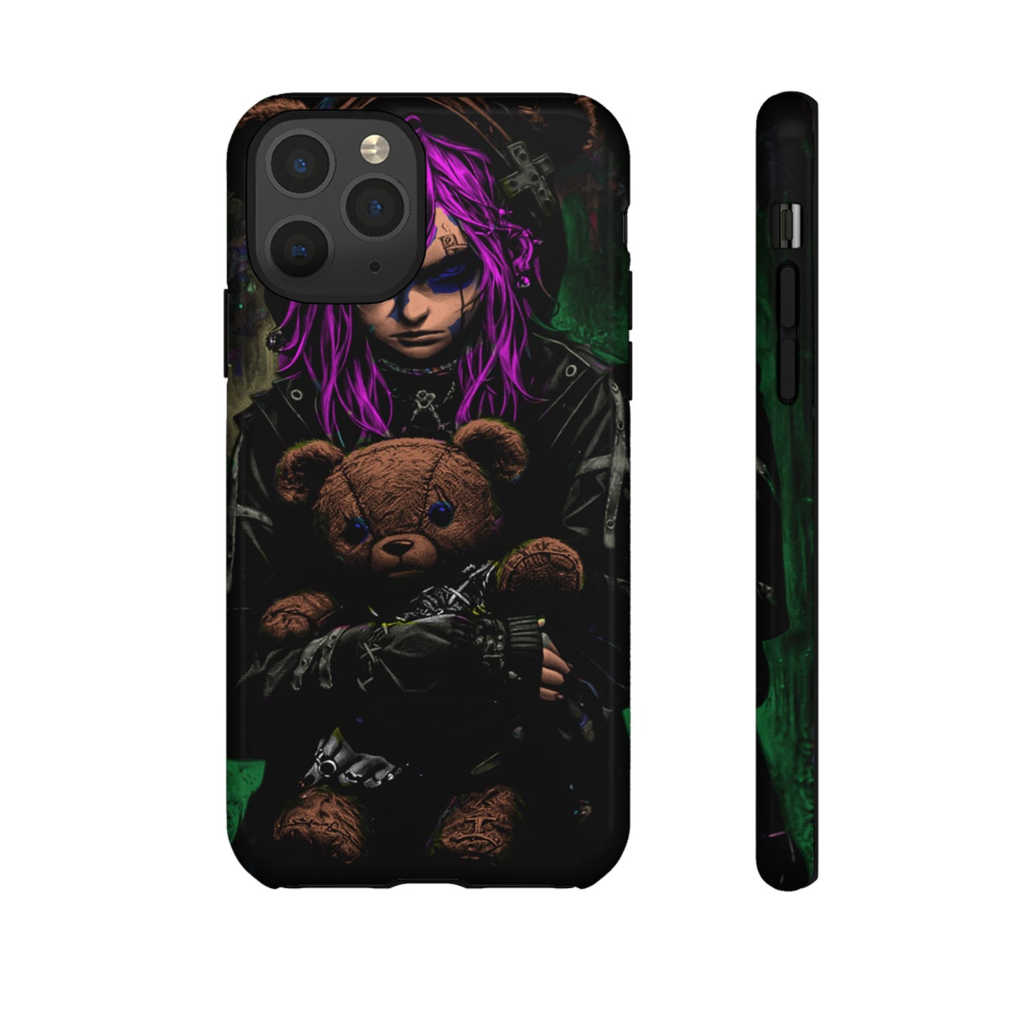 Girl And Teddy Tough Phone Case