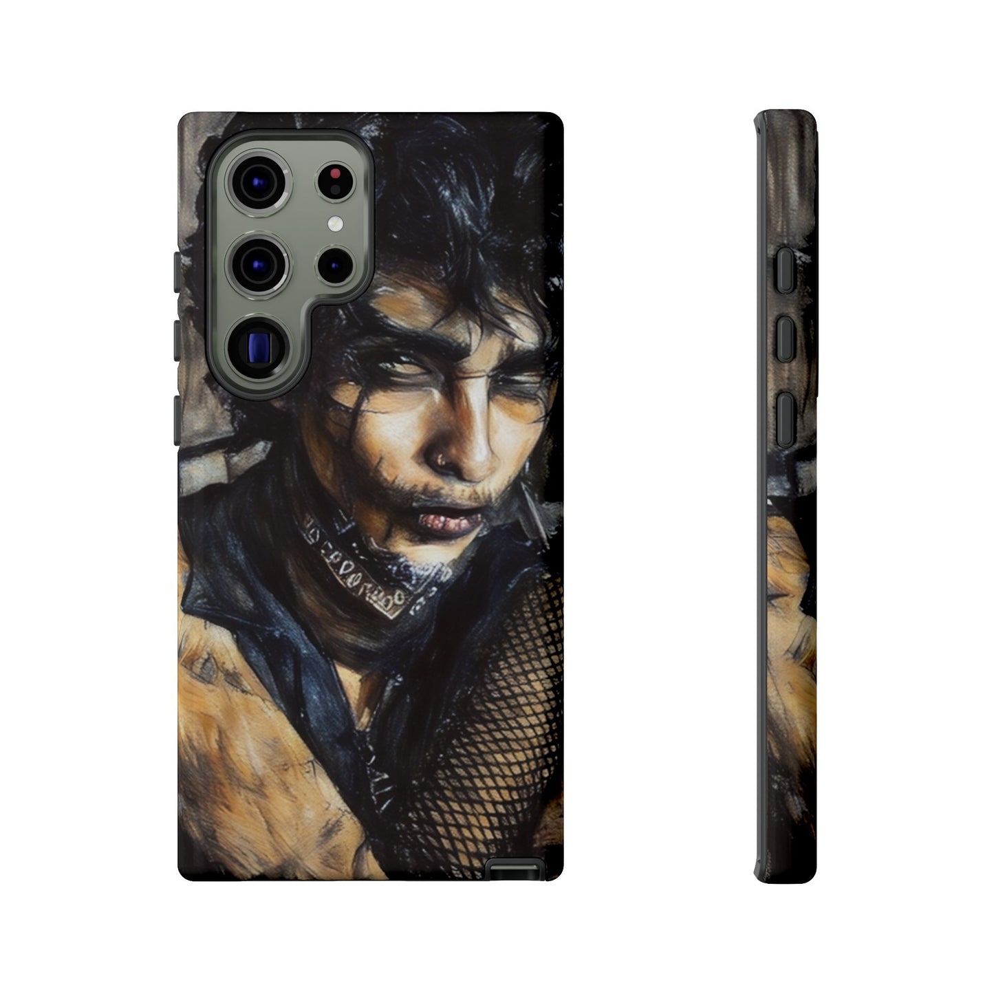 Serene Goth Boy Tough Phone Case