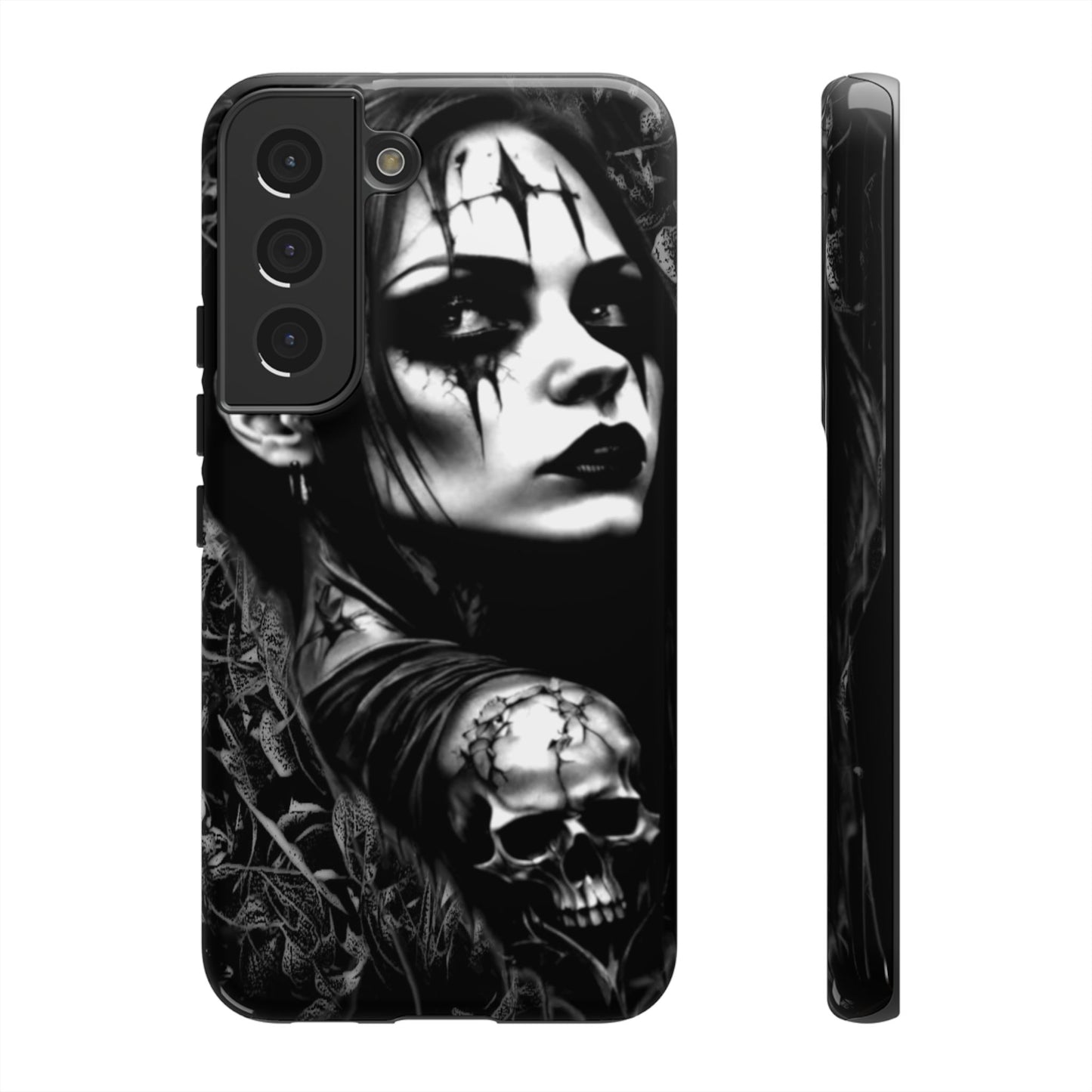 Mysterious Goth Girl Tough Phone Case