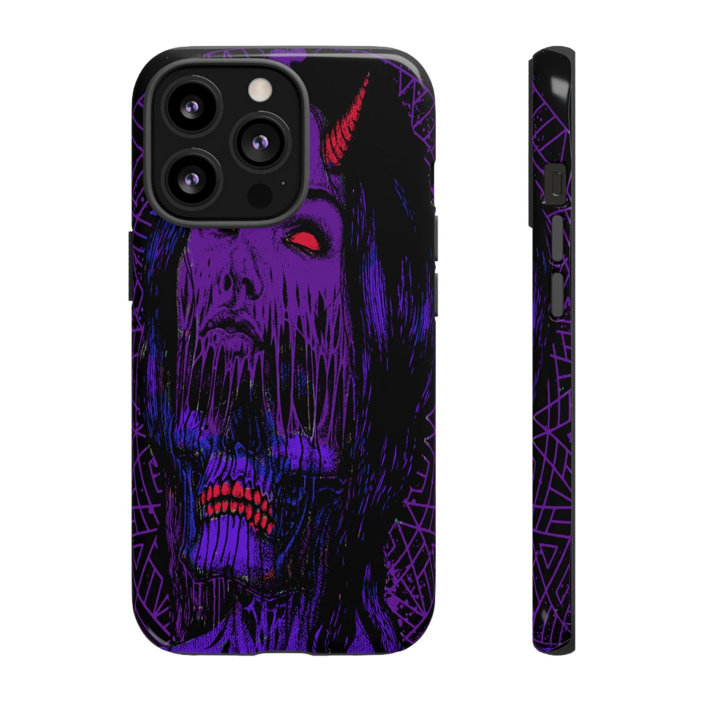 Melting Devil Girl Face Tough Phone Case