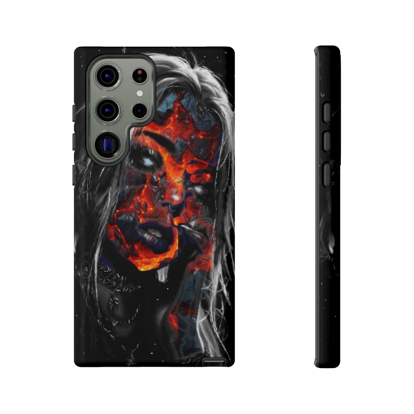 Lava Face Girl Tough Phone Case