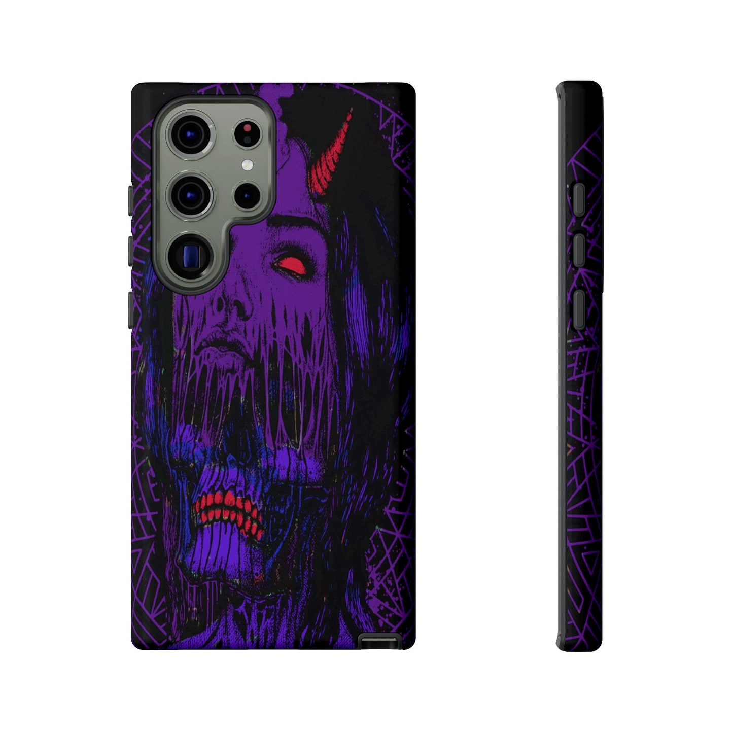 Melting Devil Girl Face Tough Phone Case