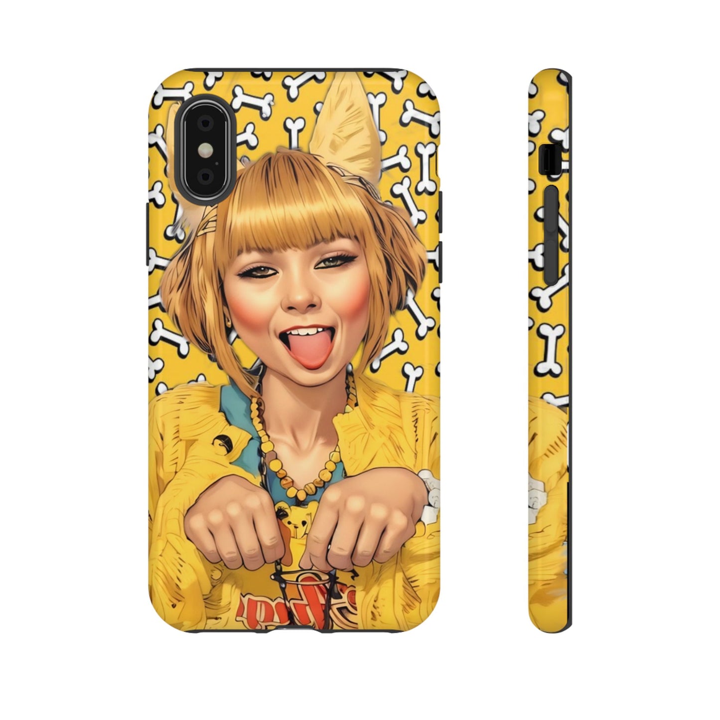 Begging Puppy Girl Tough Phone Case