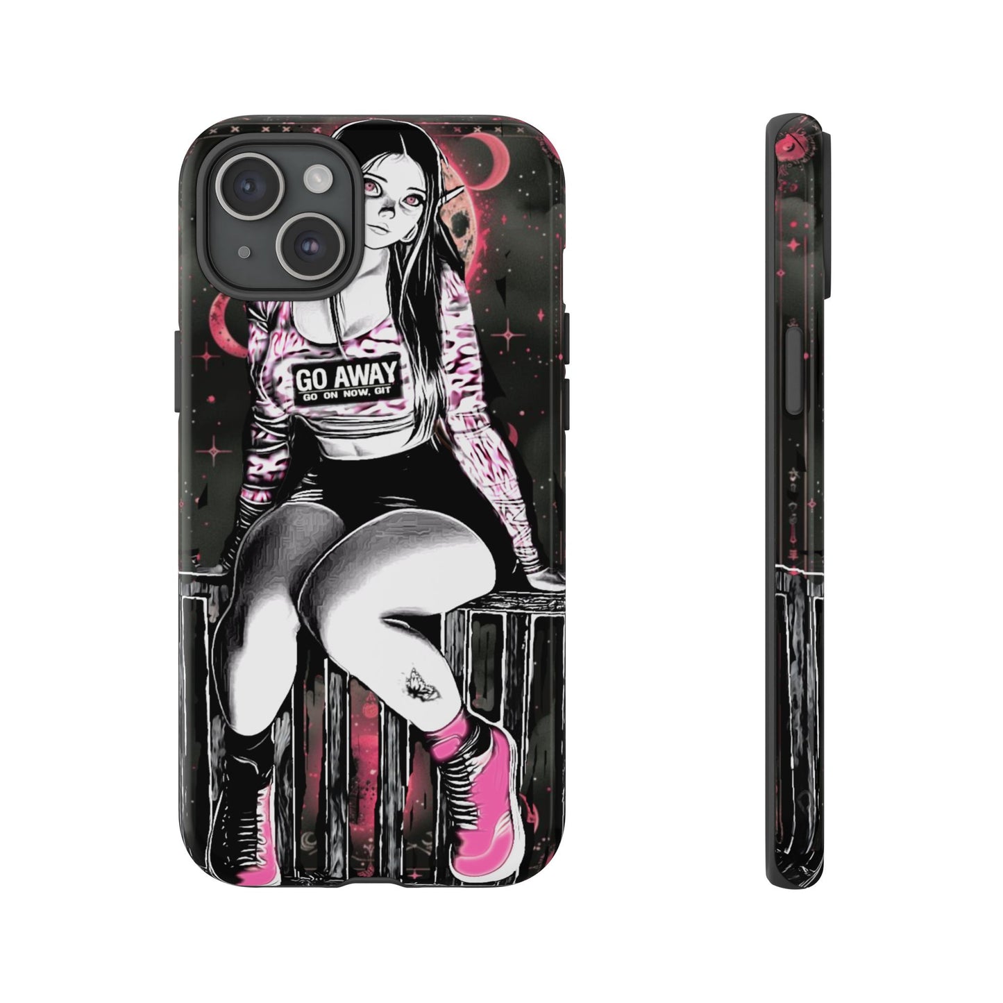 Go Away Girl Tough Phone Case