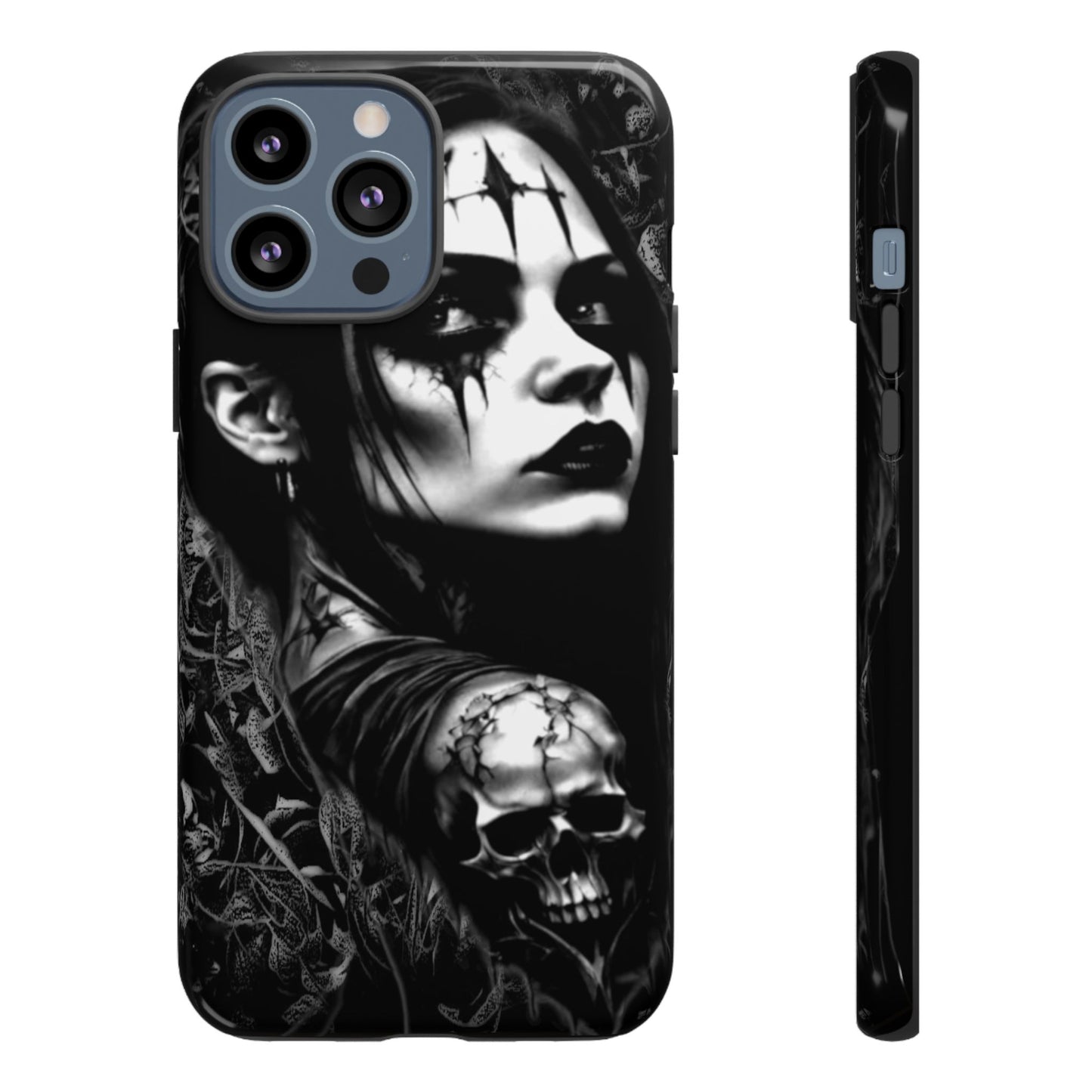 Mysterious Goth Girl Tough Phone Case