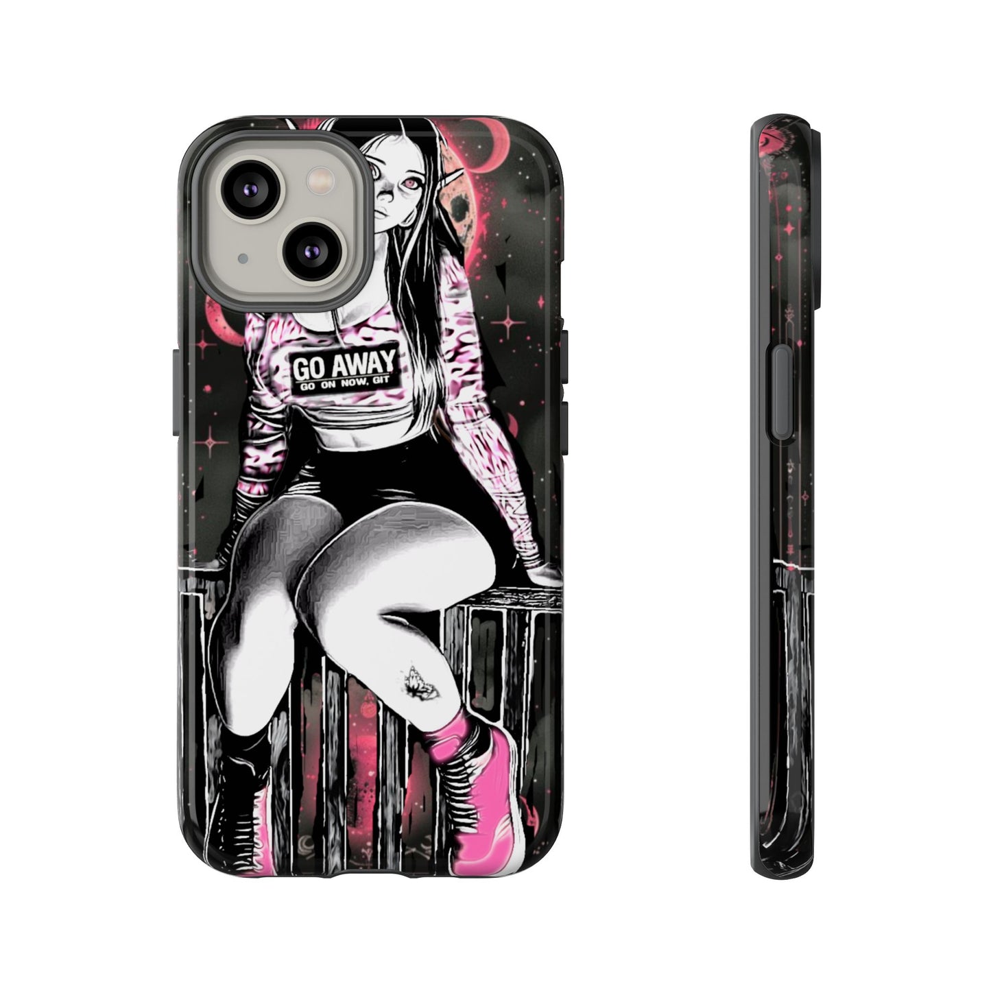 Go Away Girl Tough Phone Case