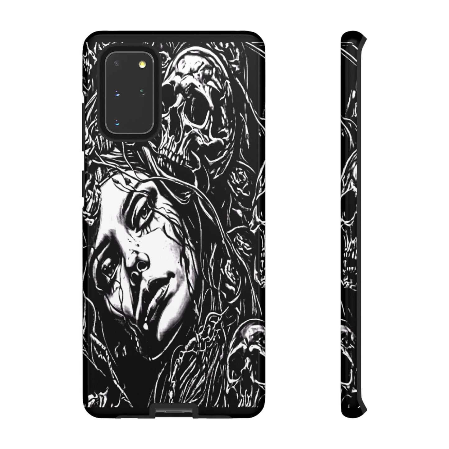 Woman And Roses Tough Phone Case