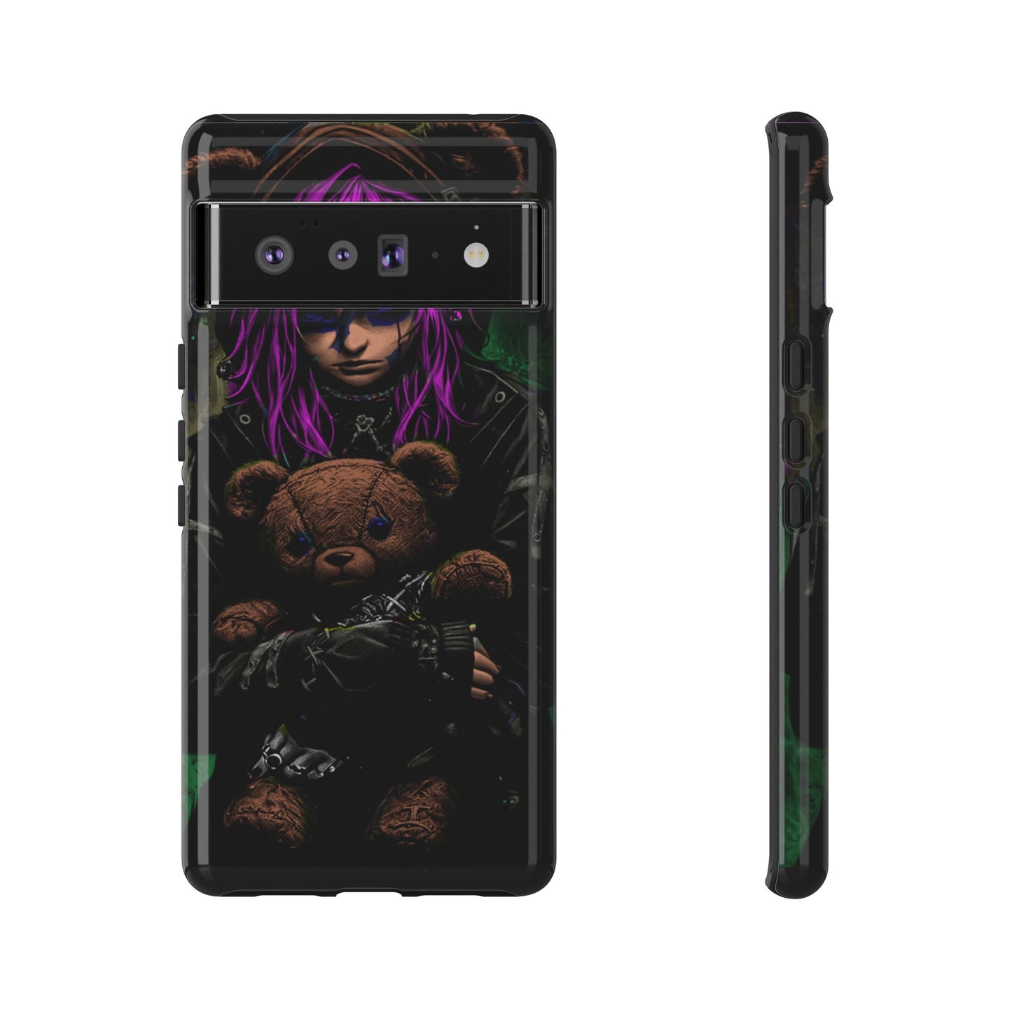 Girl And Teddy Tough Phone Case