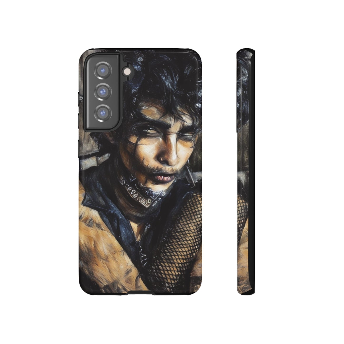 Serene Goth Boy Tough Phone Case