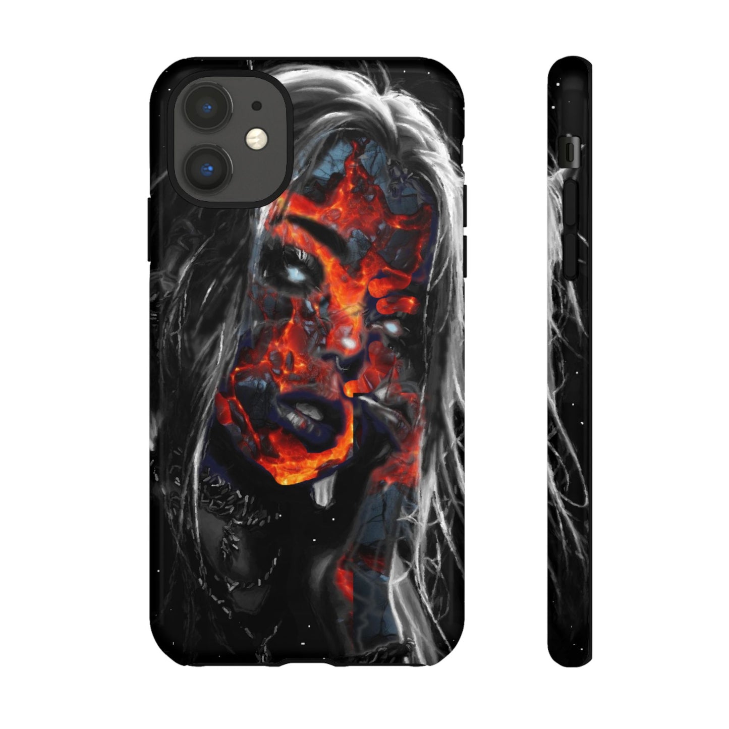 Lava Face Girl Tough Phone Case