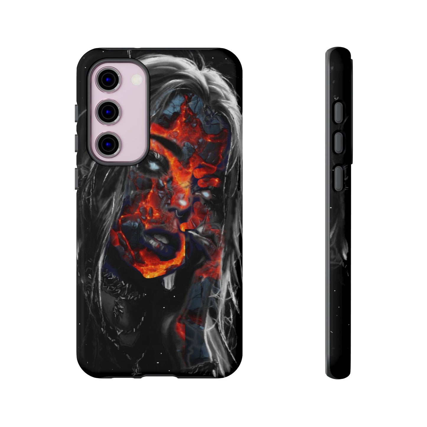 Lava Face Girl Tough Phone Case