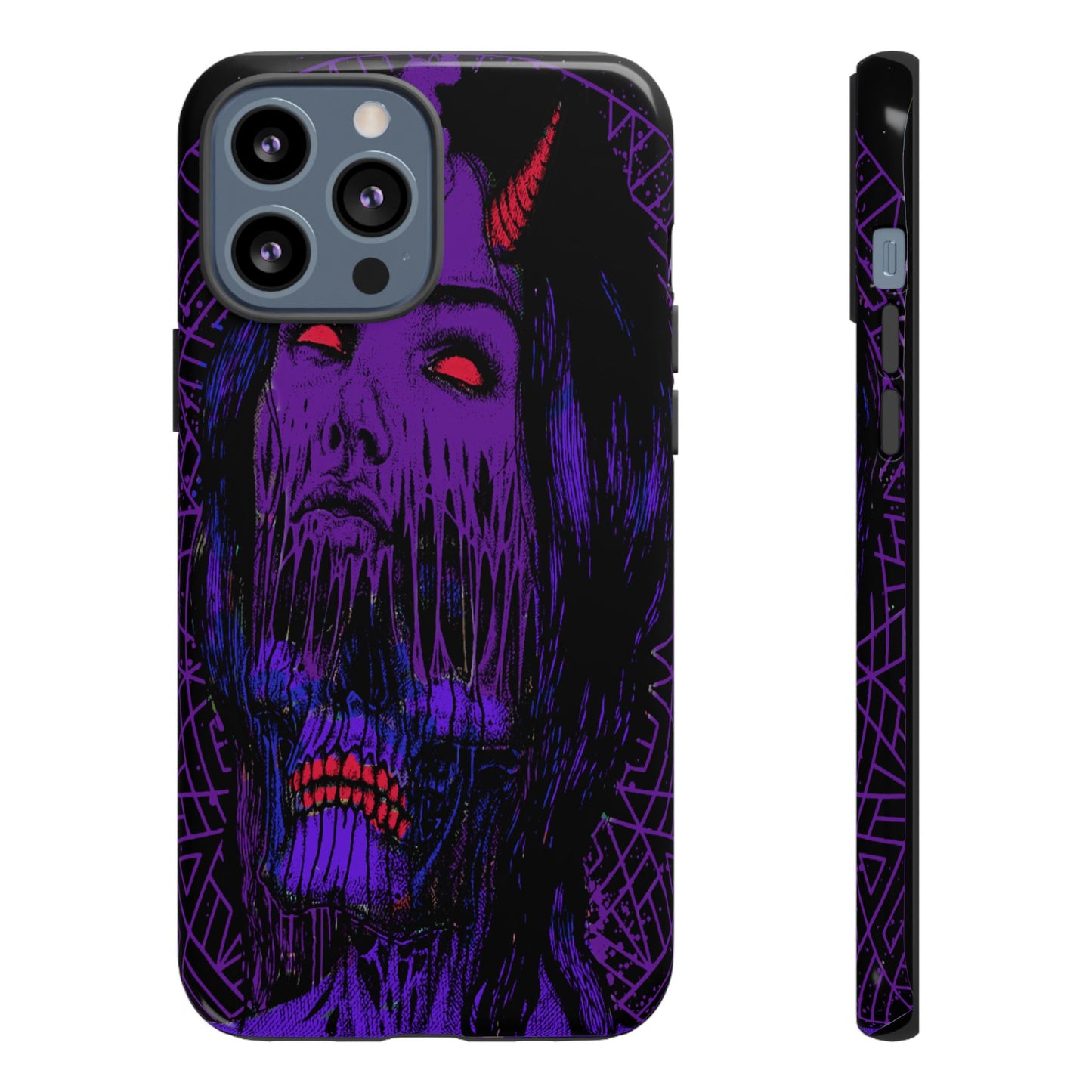 Melting Devil Girl Face Tough Phone Case