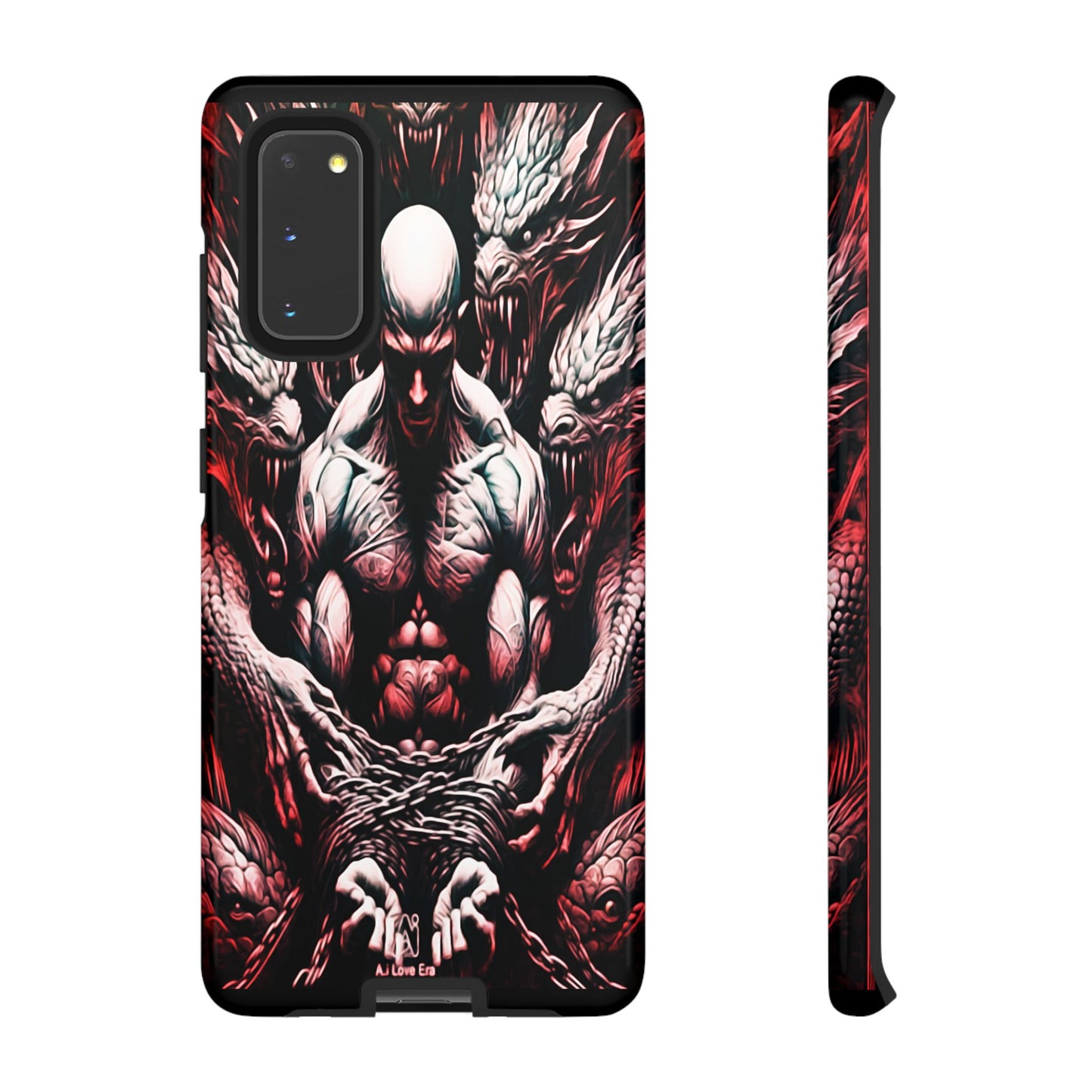 Chained Man With Dragons Tough Phone Case