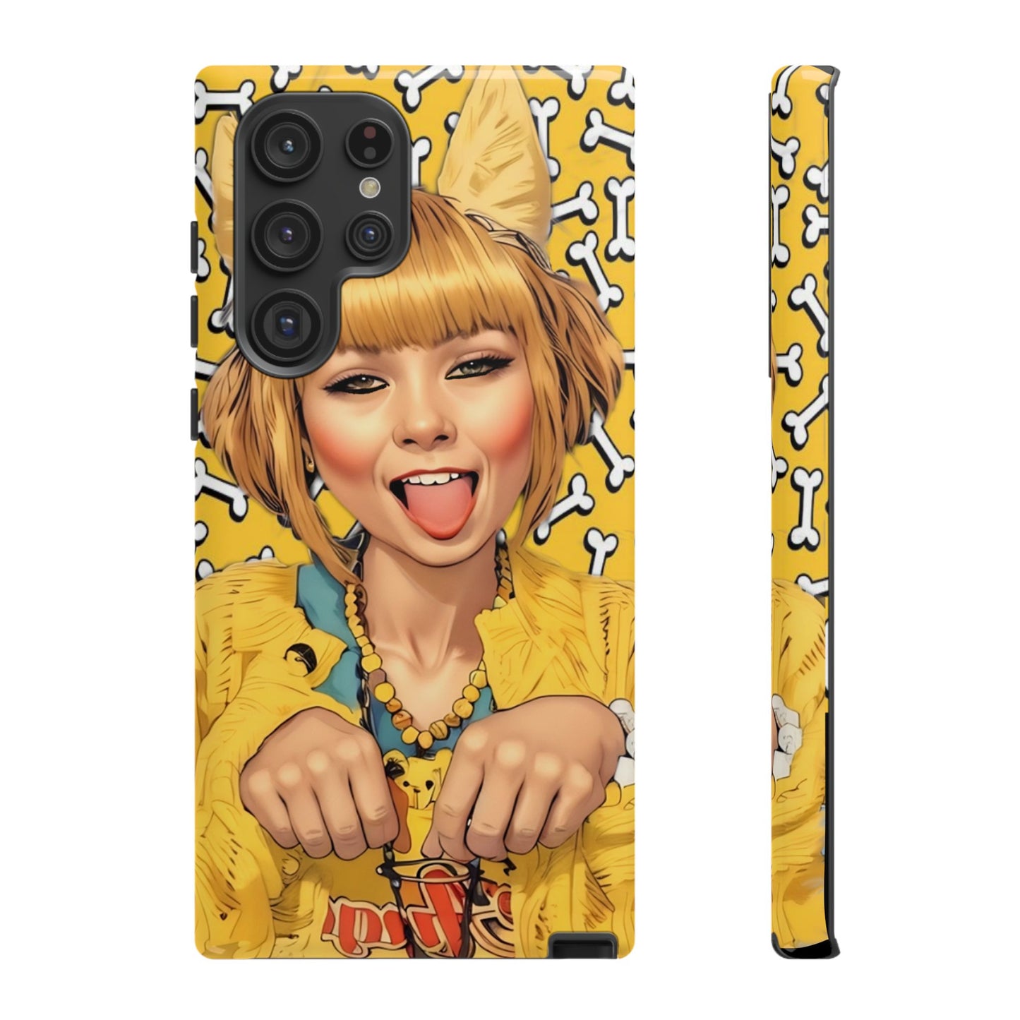 Begging Puppy Girl Tough Phone Case