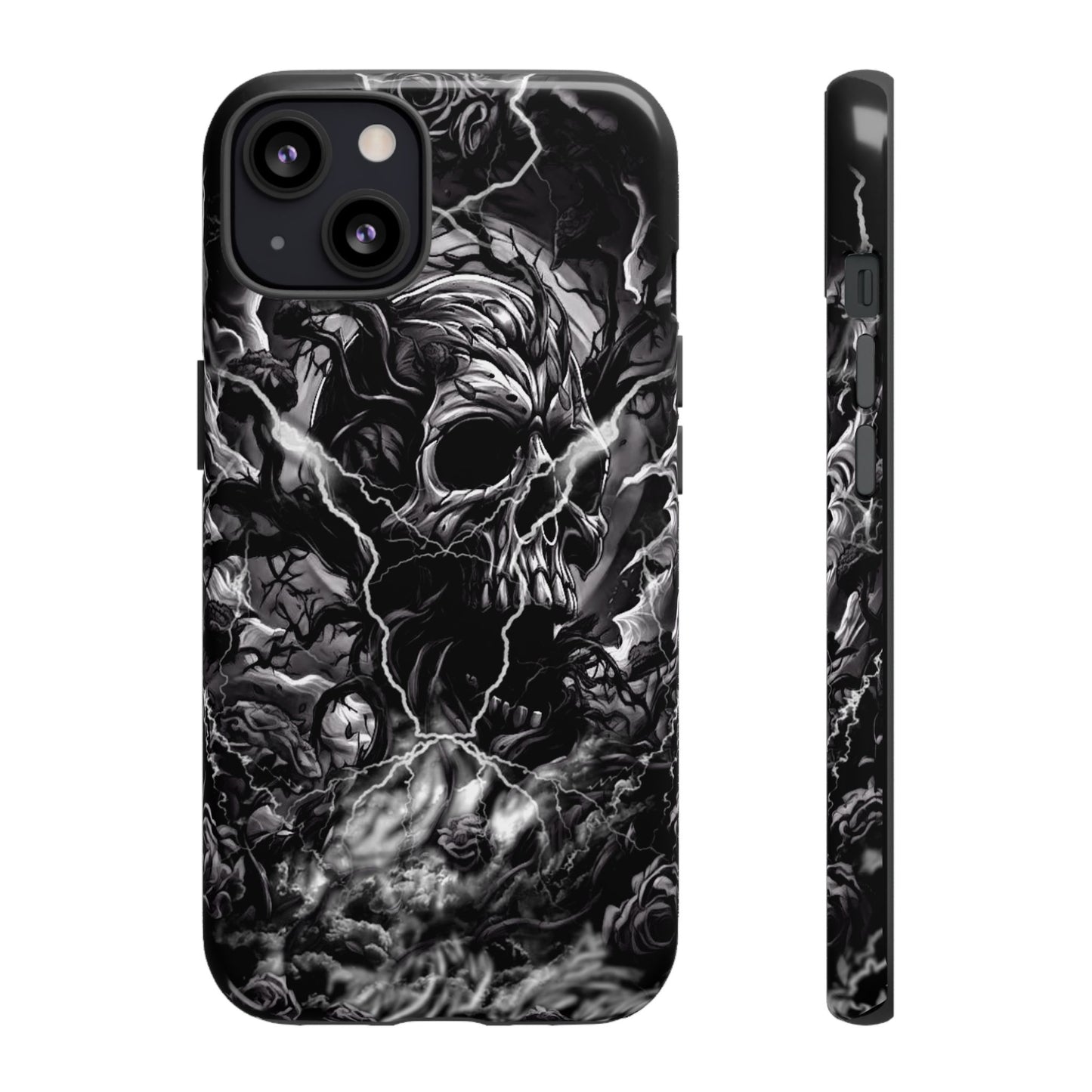 Skull Storm Tough Phone Case