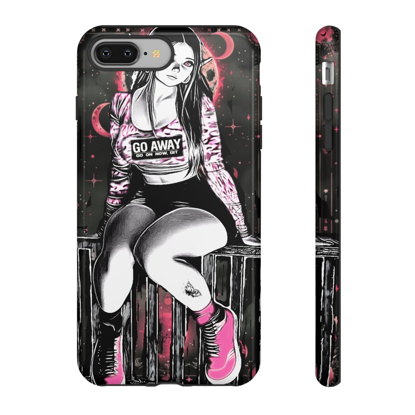 Go Away Girl Tough Phone Case