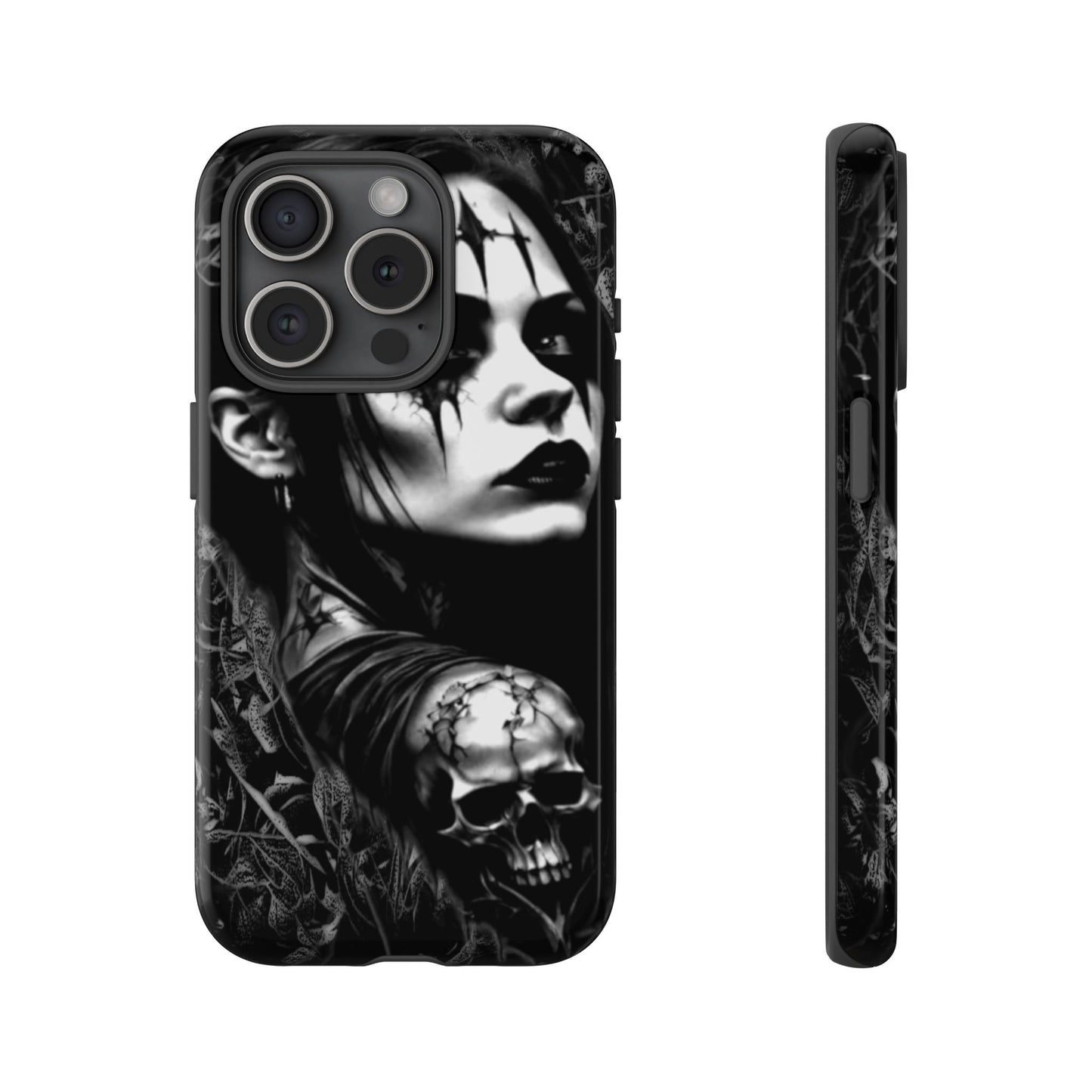 Mysterious Goth Girl Tough Phone Case