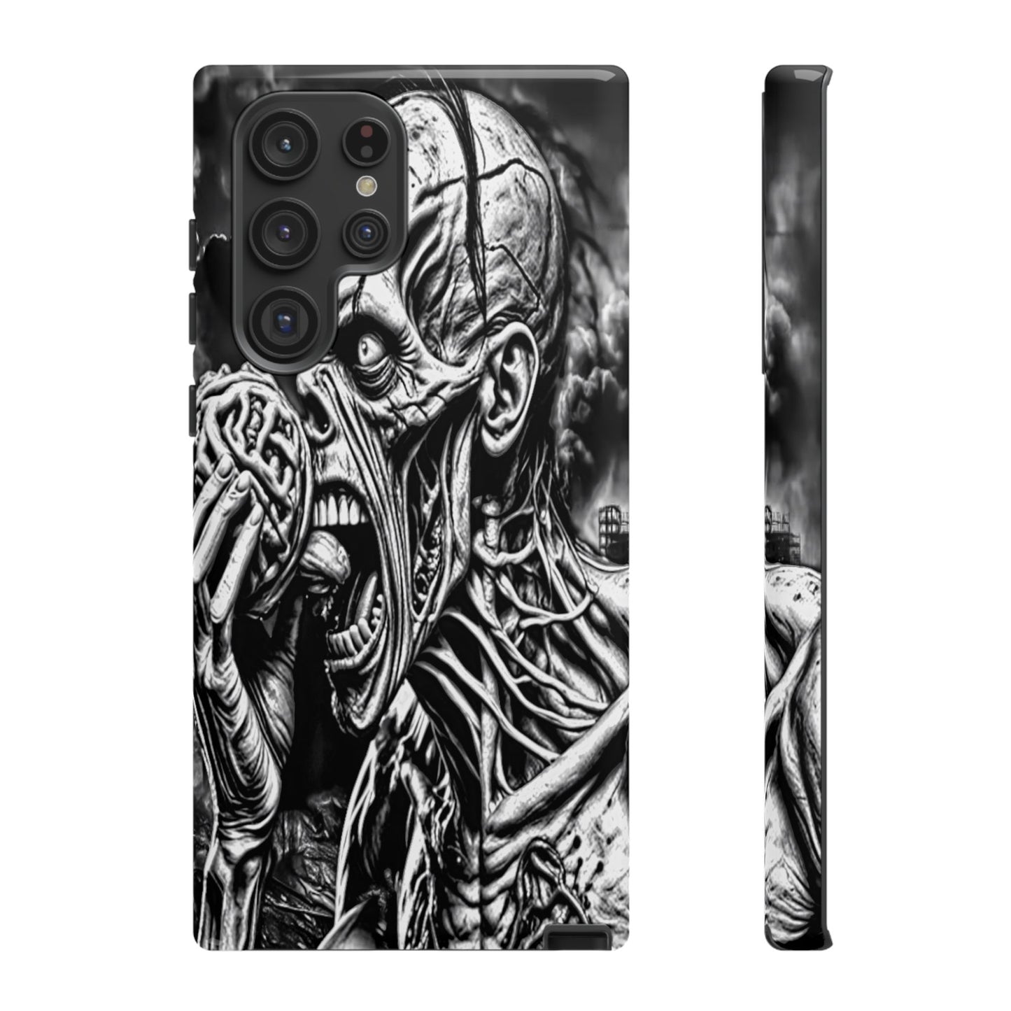 Zombie Eating Brains Tough Phone Case