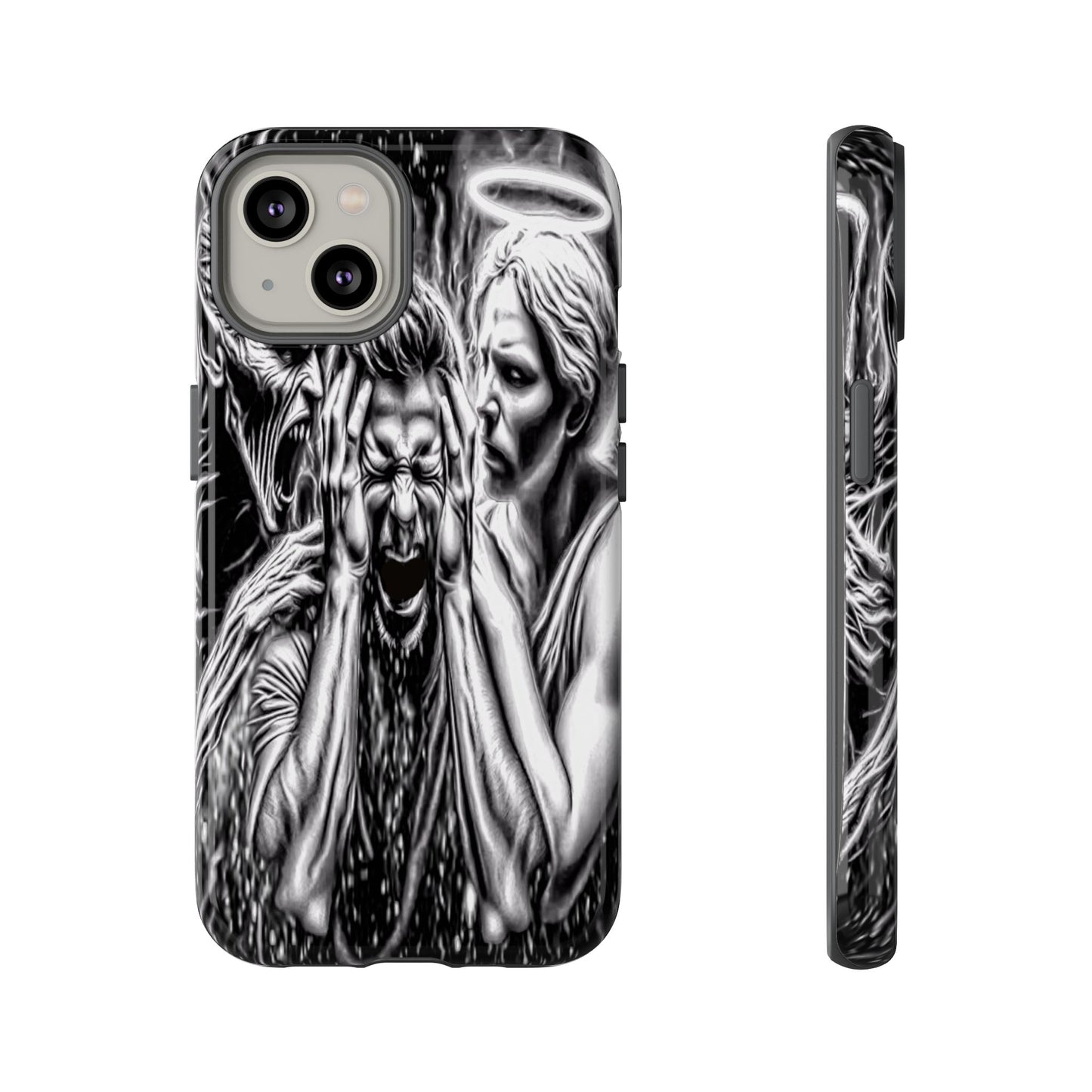 Good Vs Evil Tough Phone Case