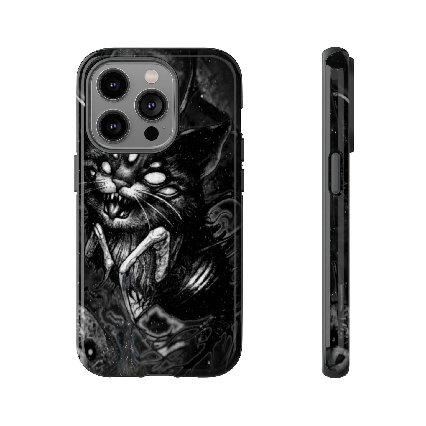 Scarey Cat Creature Tough Phone Case