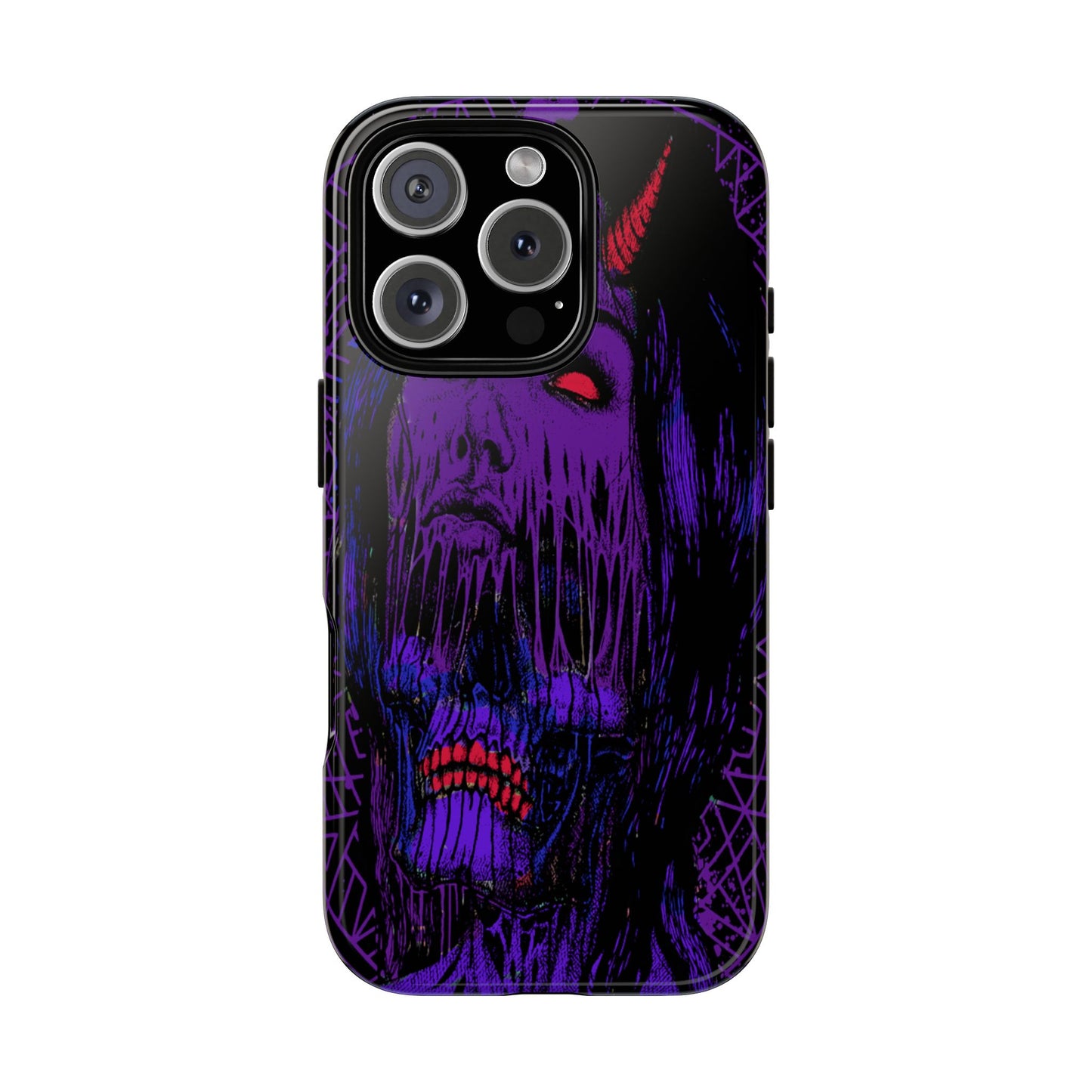 Melting Devil Girl Face Tough Phone Case