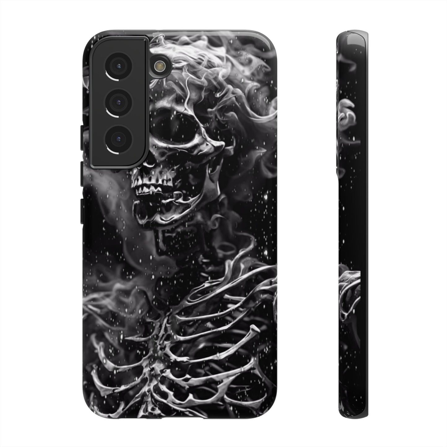 Skeleton On Fire Tough Phone Case