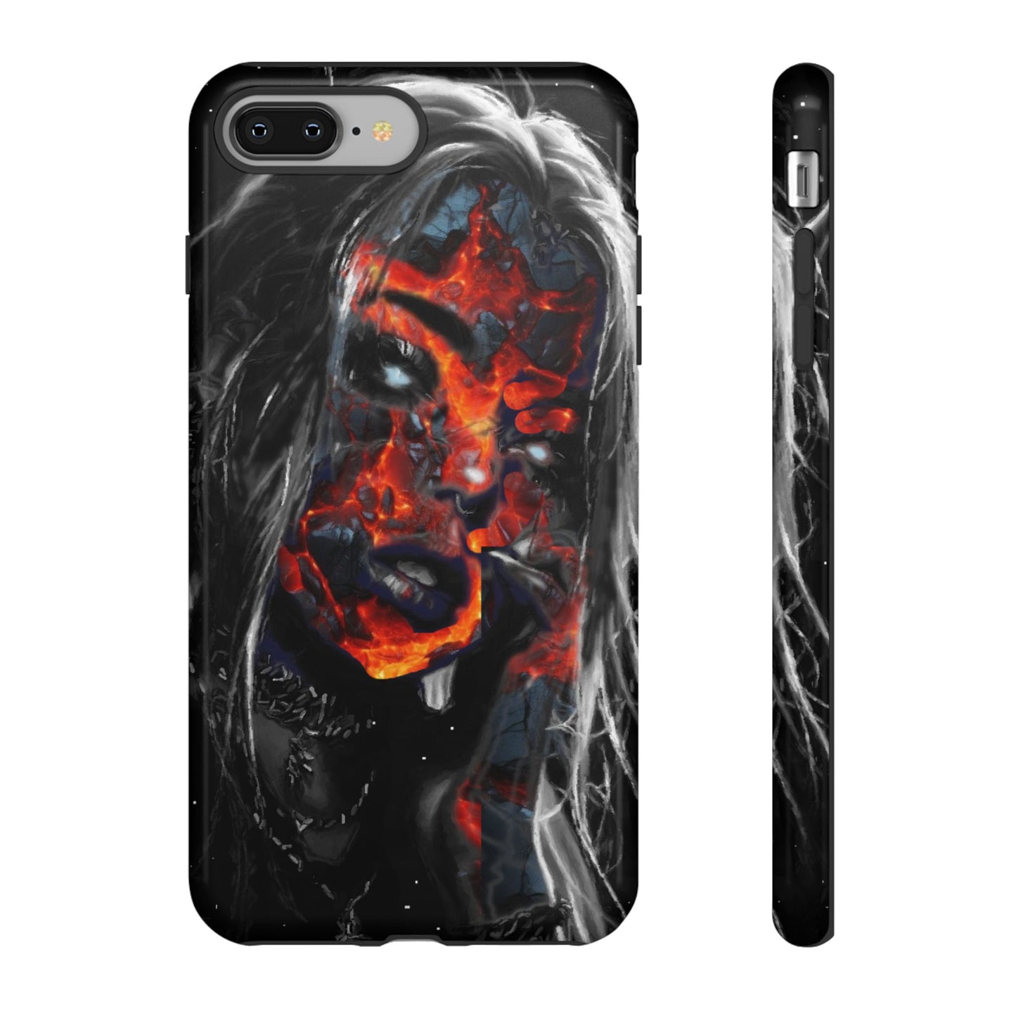 Lava Face Girl Tough Phone Case