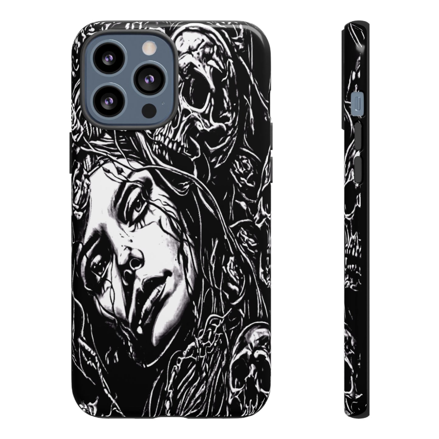 Woman And Roses Tough Phone Case