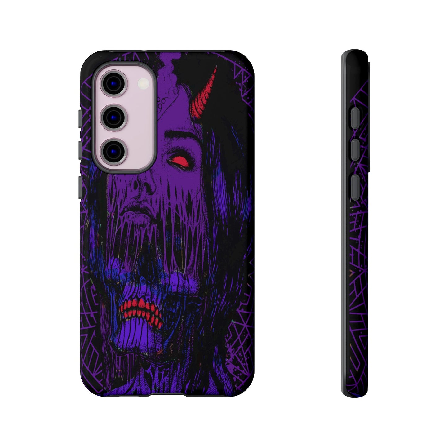 Melting Devil Girl Face Tough Phone Case