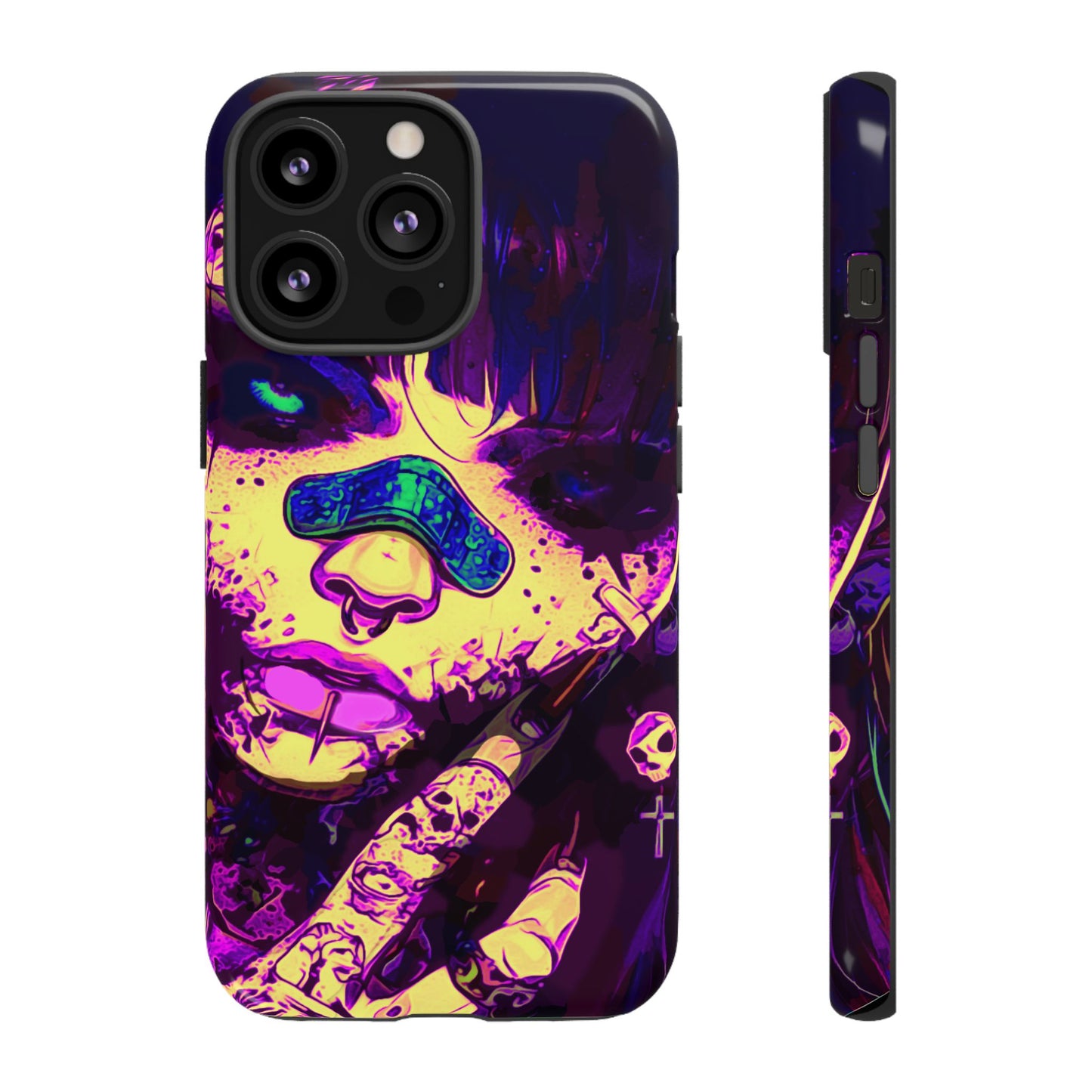 Punk Bandaid Girl Tough Phone Case