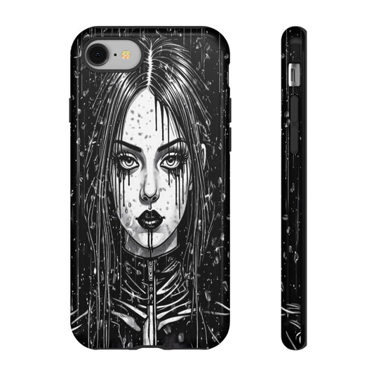 Mascara Goth Girl Tough Phone Case