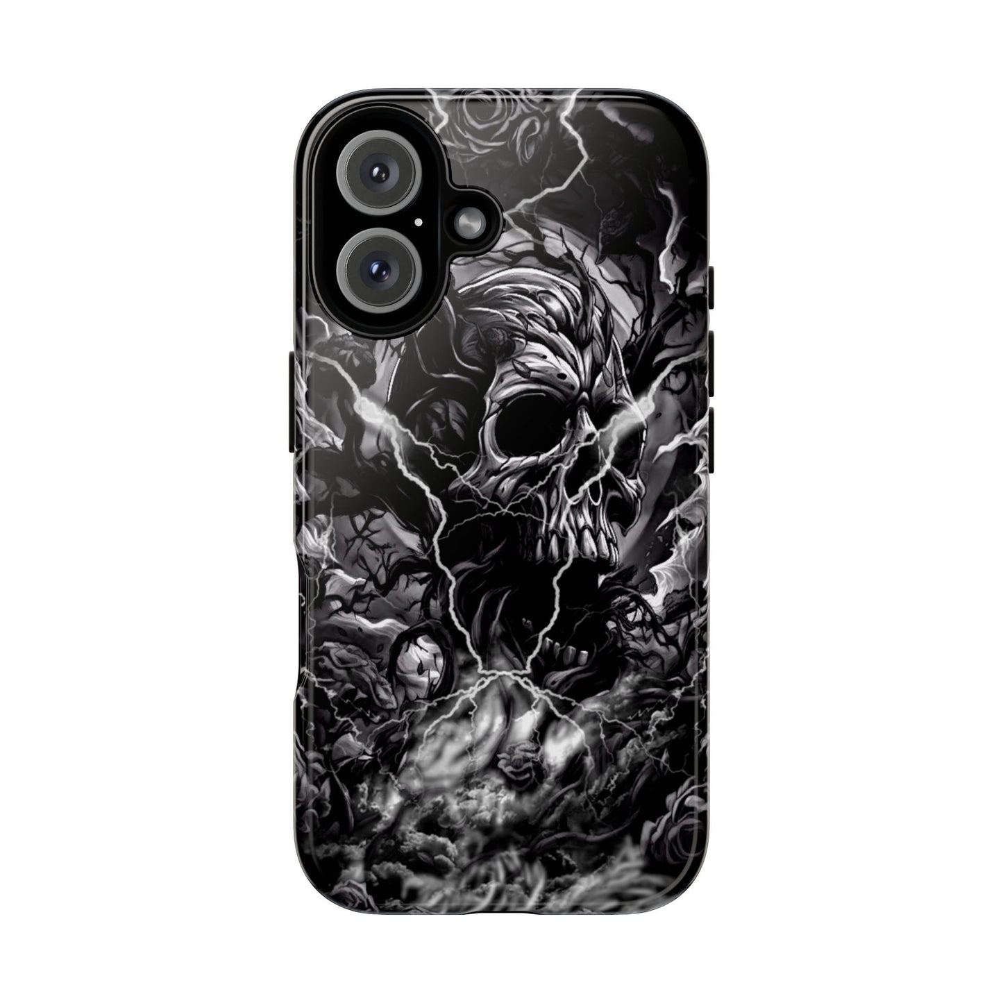 Skull Storm Tough Phone Case