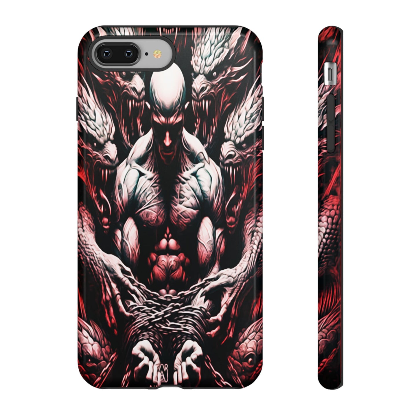 Chained Man With Dragons Tough Phone Case