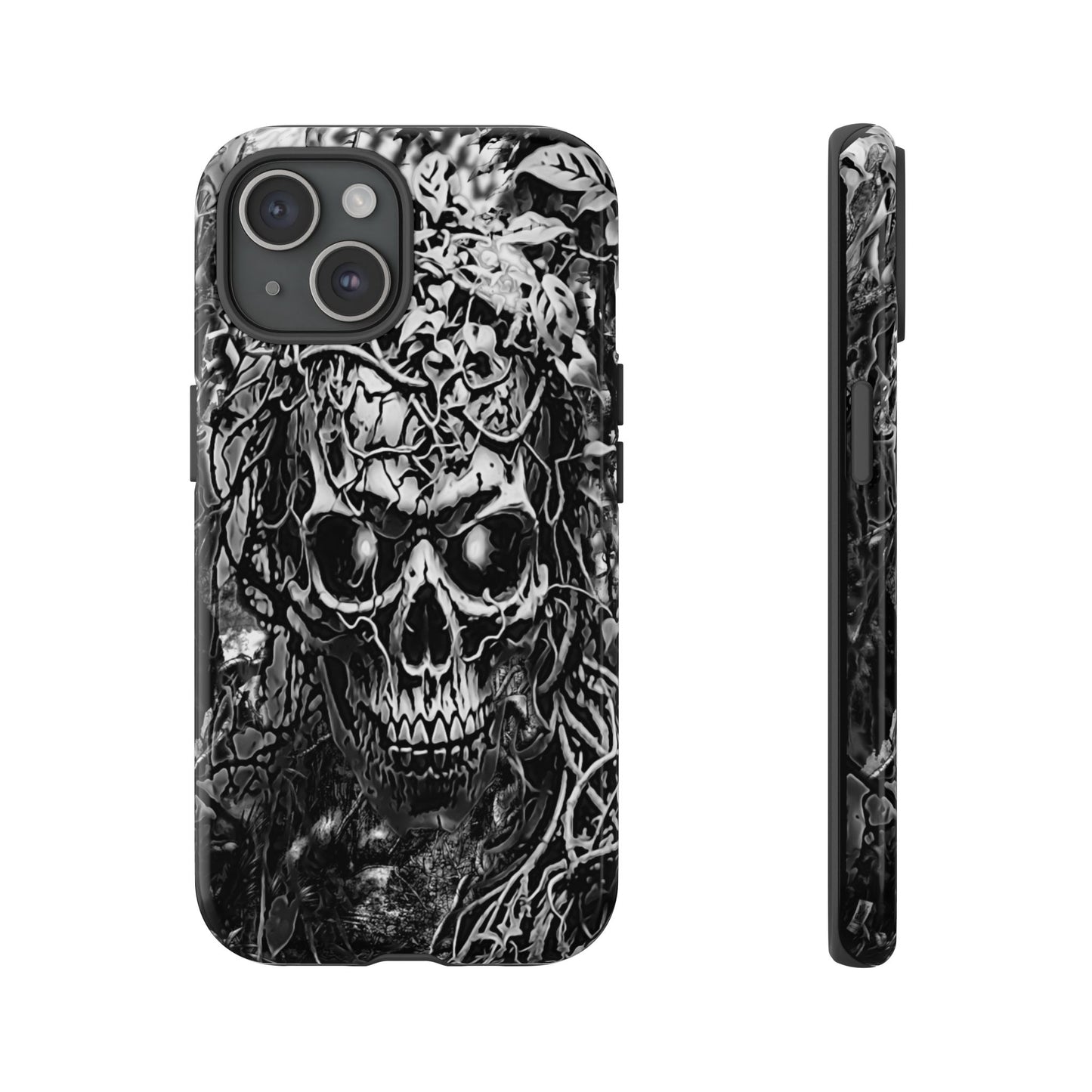 Crawling Vines Skull Tough Phone Case