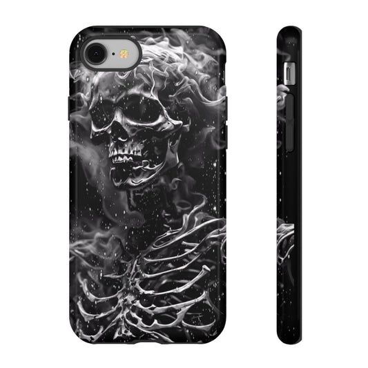 Skeleton On Fire Tough Phone Case