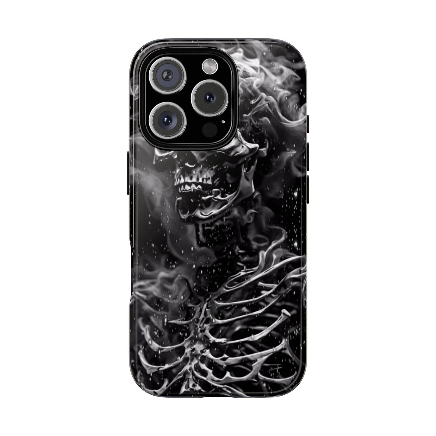 Skeleton On Fire Tough Phone Case