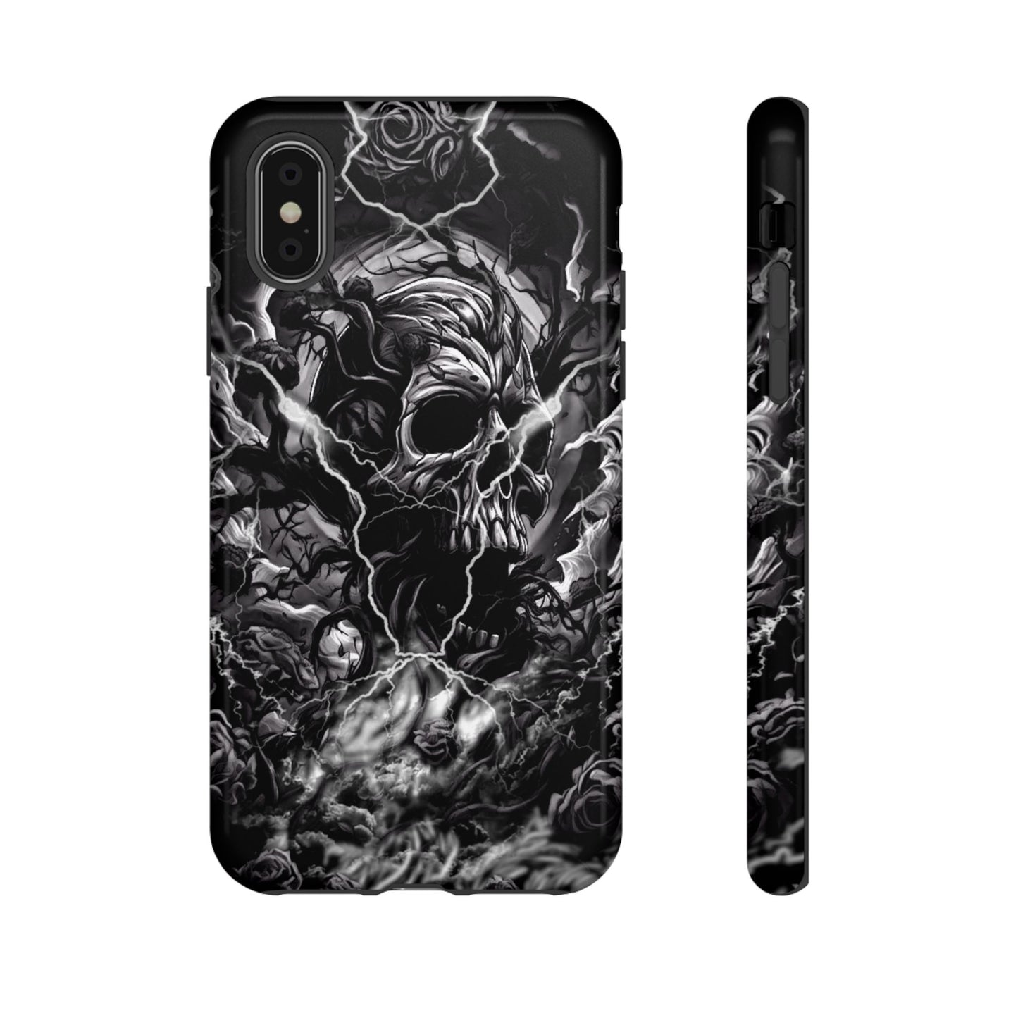 Skull Storm Tough Phone Case