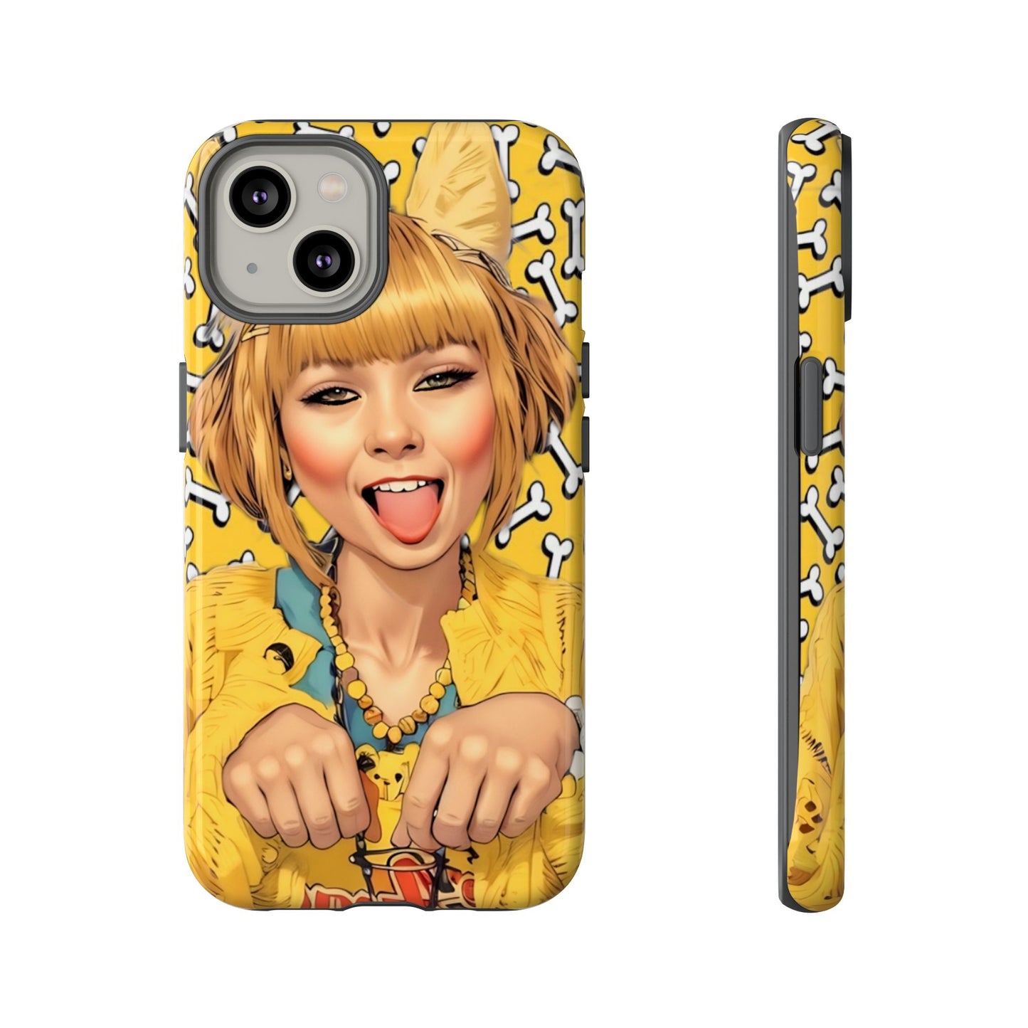 Begging Puppy Girl Tough Phone Case