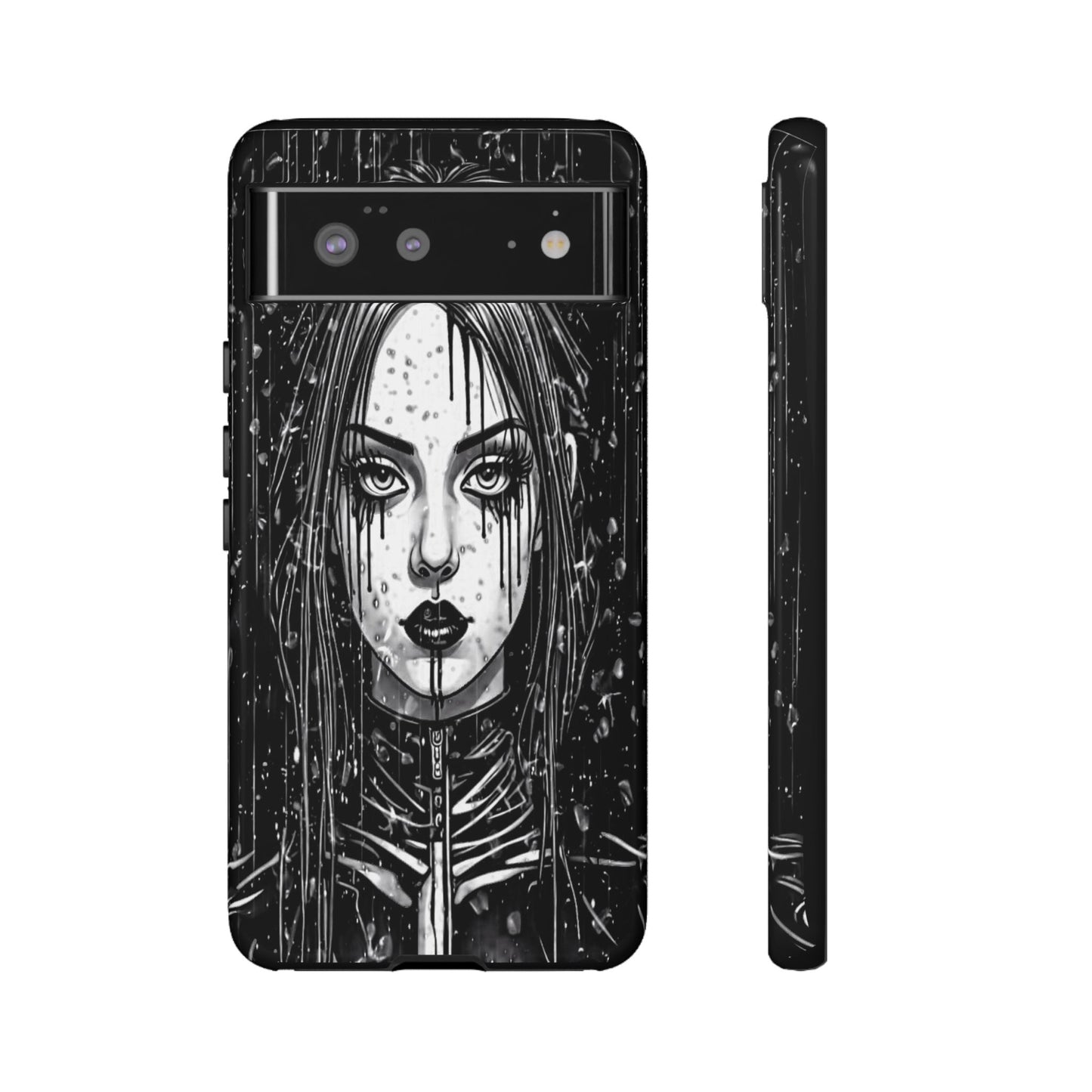 Mascara Goth Girl Tough Phone Case