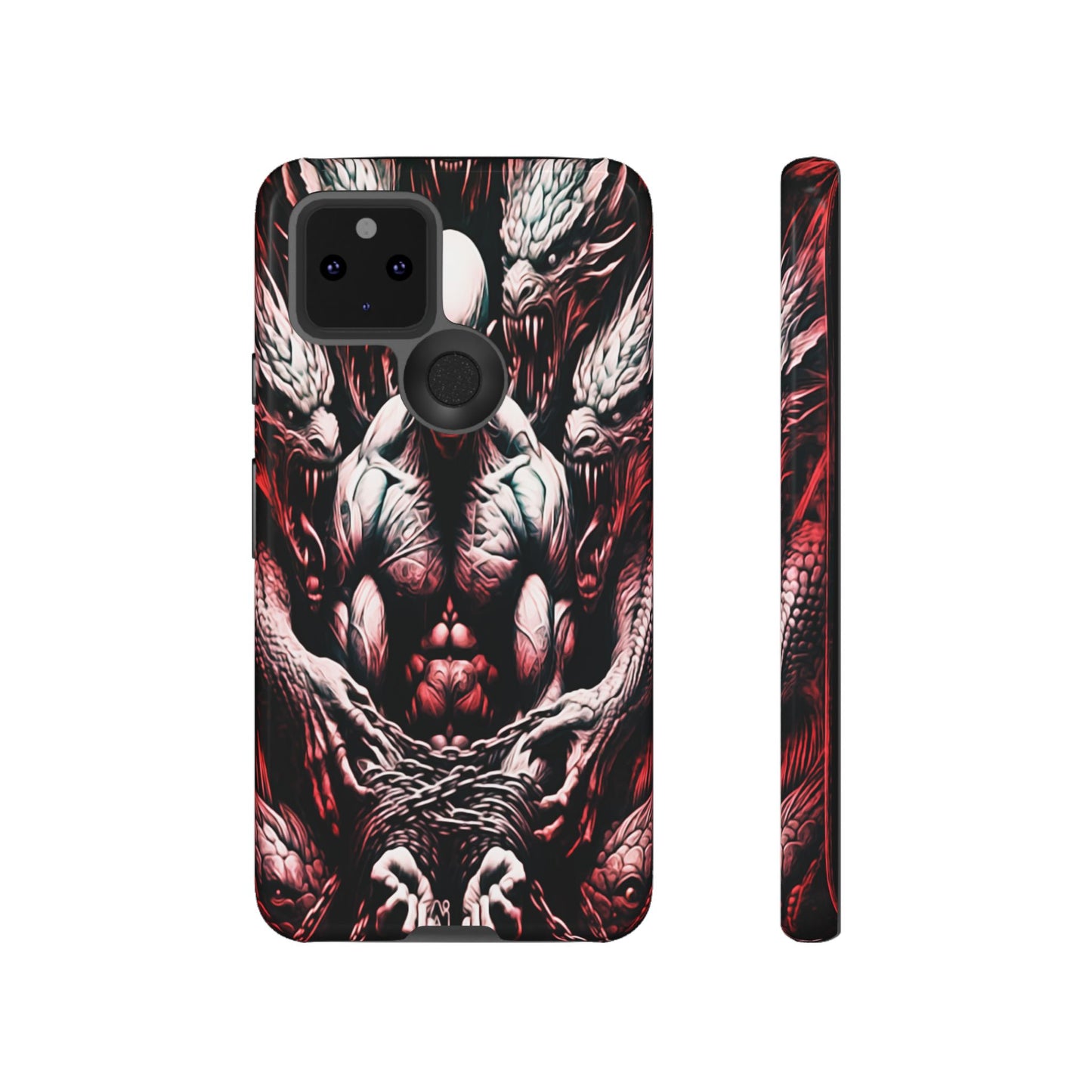 Chained Man With Dragons Tough Phone Case