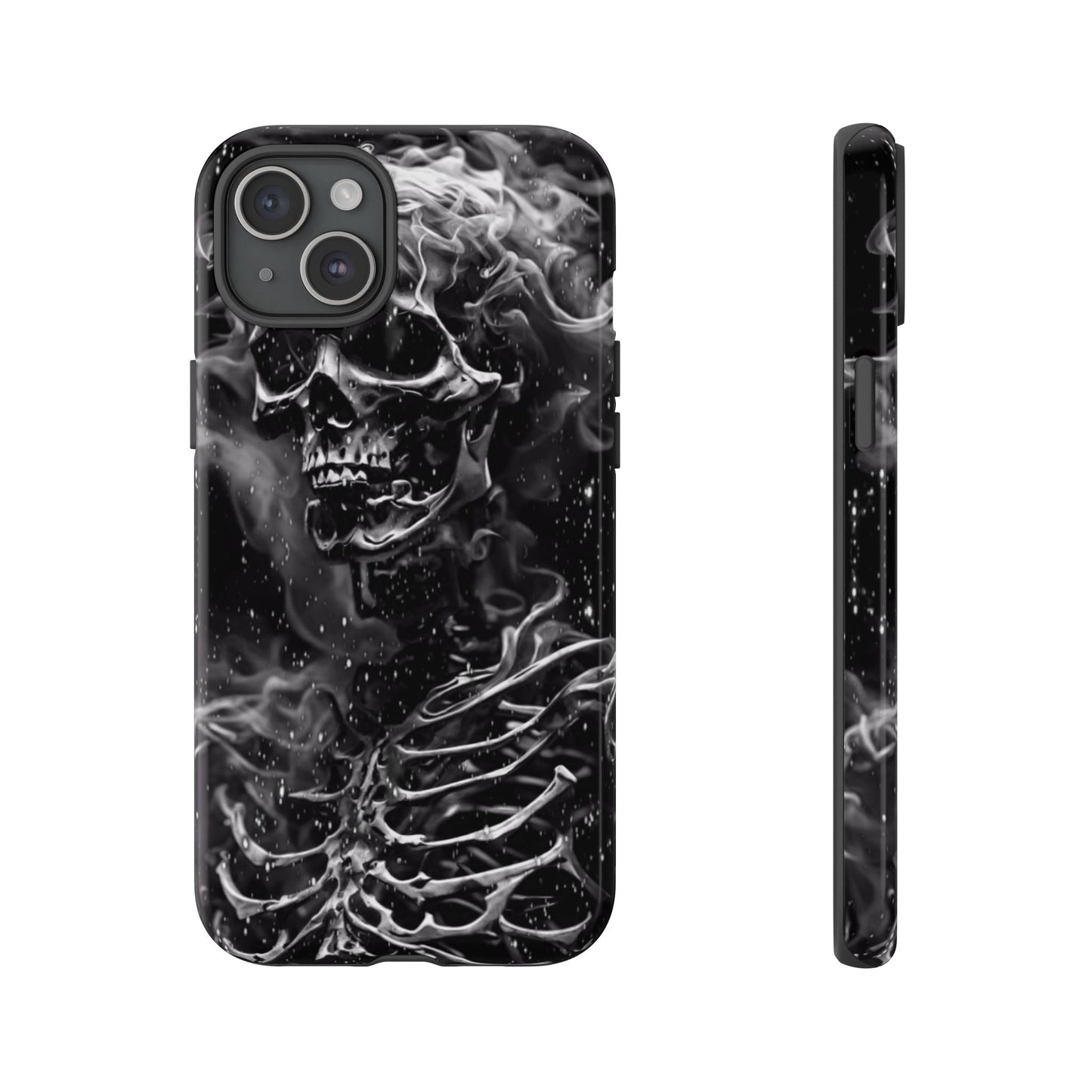 Skeleton On Fire Tough Phone Case