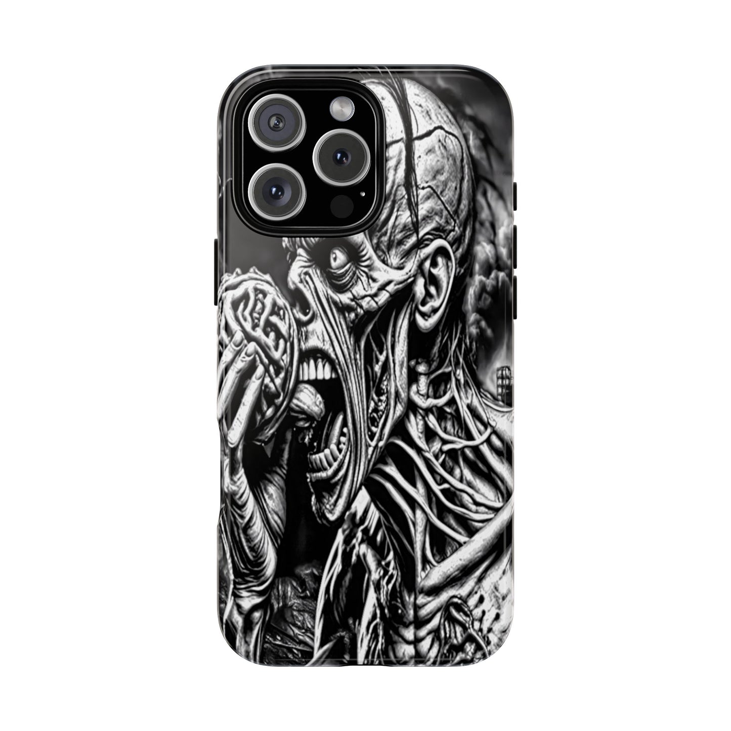 Zombie Eating Brains Tough Phone Case