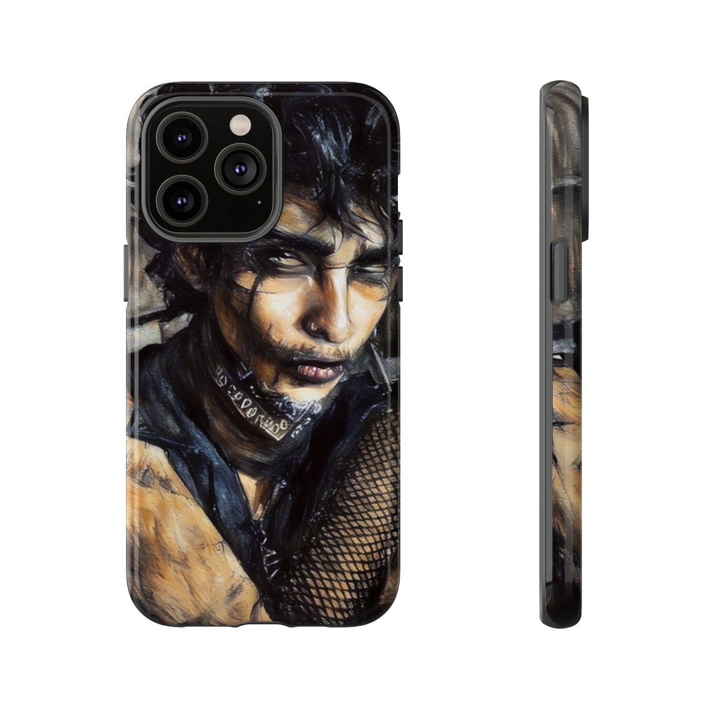 Serene Goth Boy Tough Phone Case